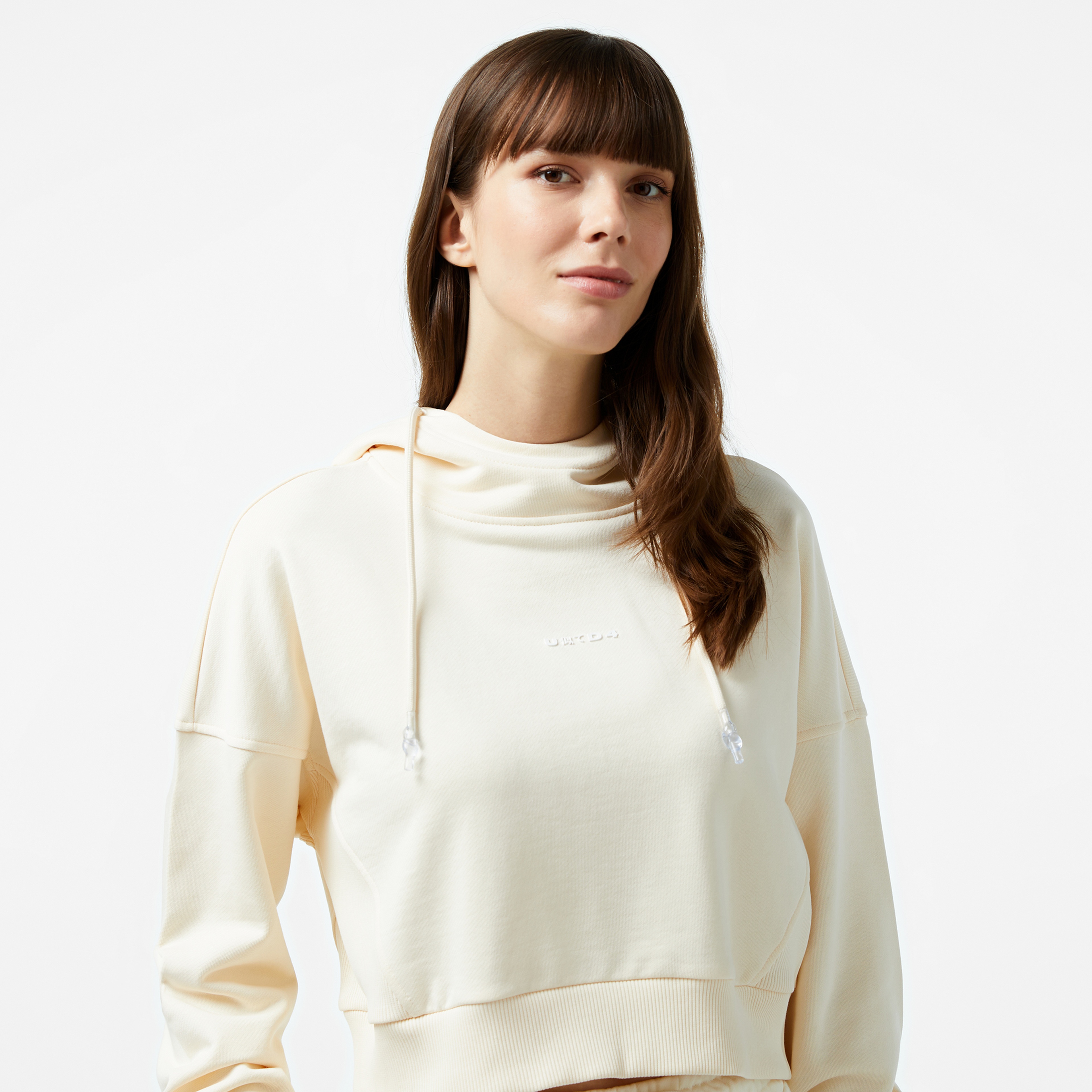 UNITED4 1.0 Essentials Kadın Krem Hoodie