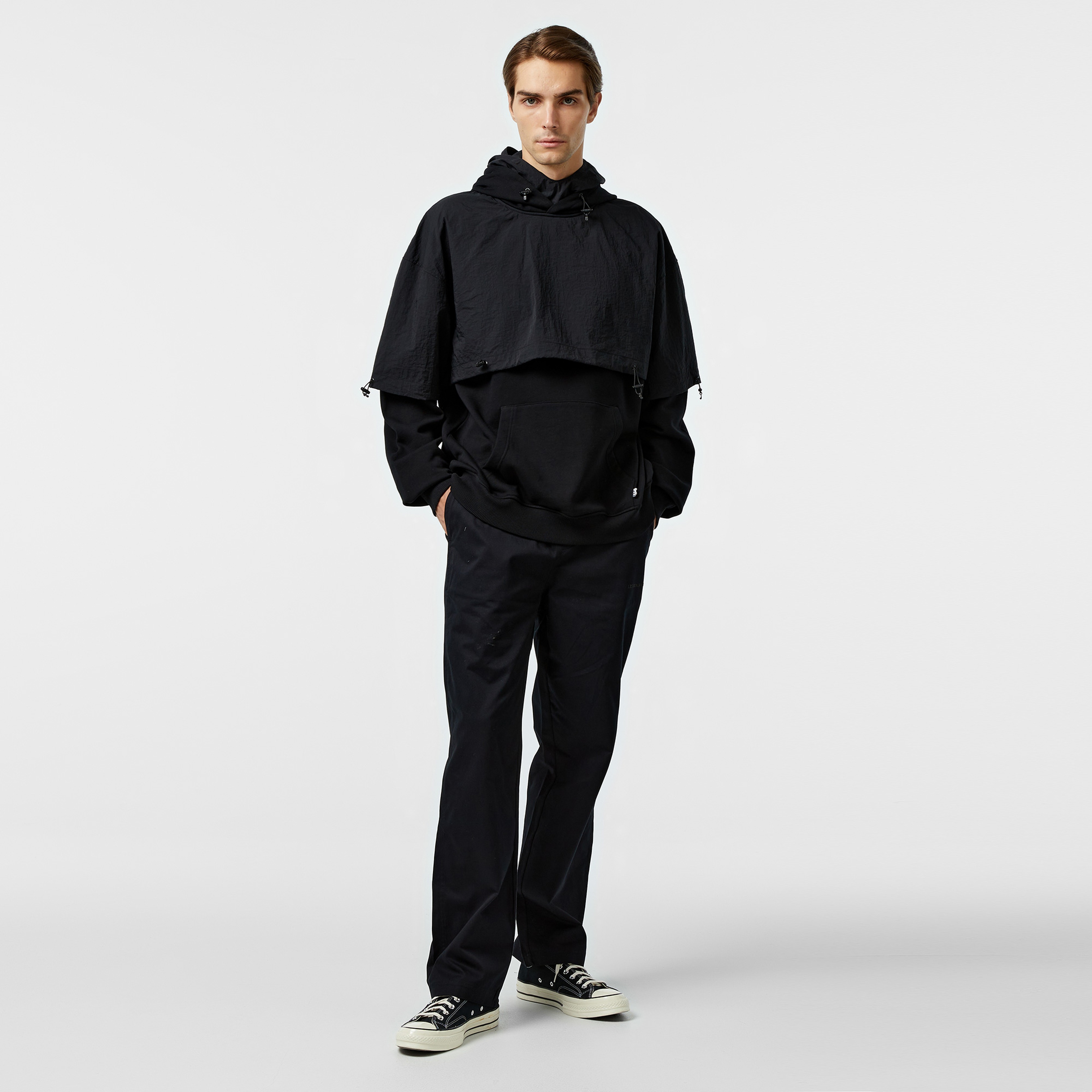 UNITED4 Astronot Erkek Siyah Hoodie