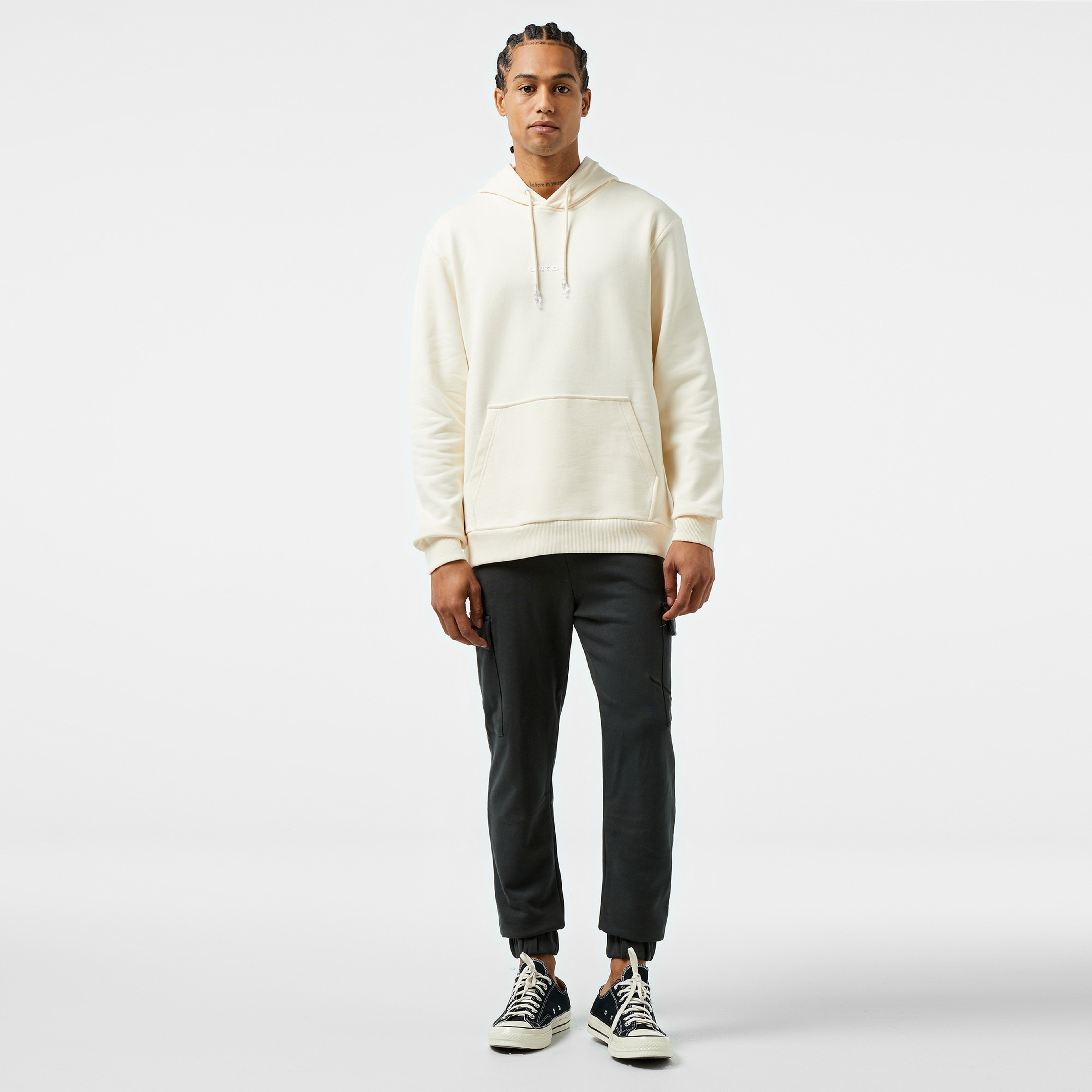 UNITED4 1.0 Essentials Erkek Krem Hoodie