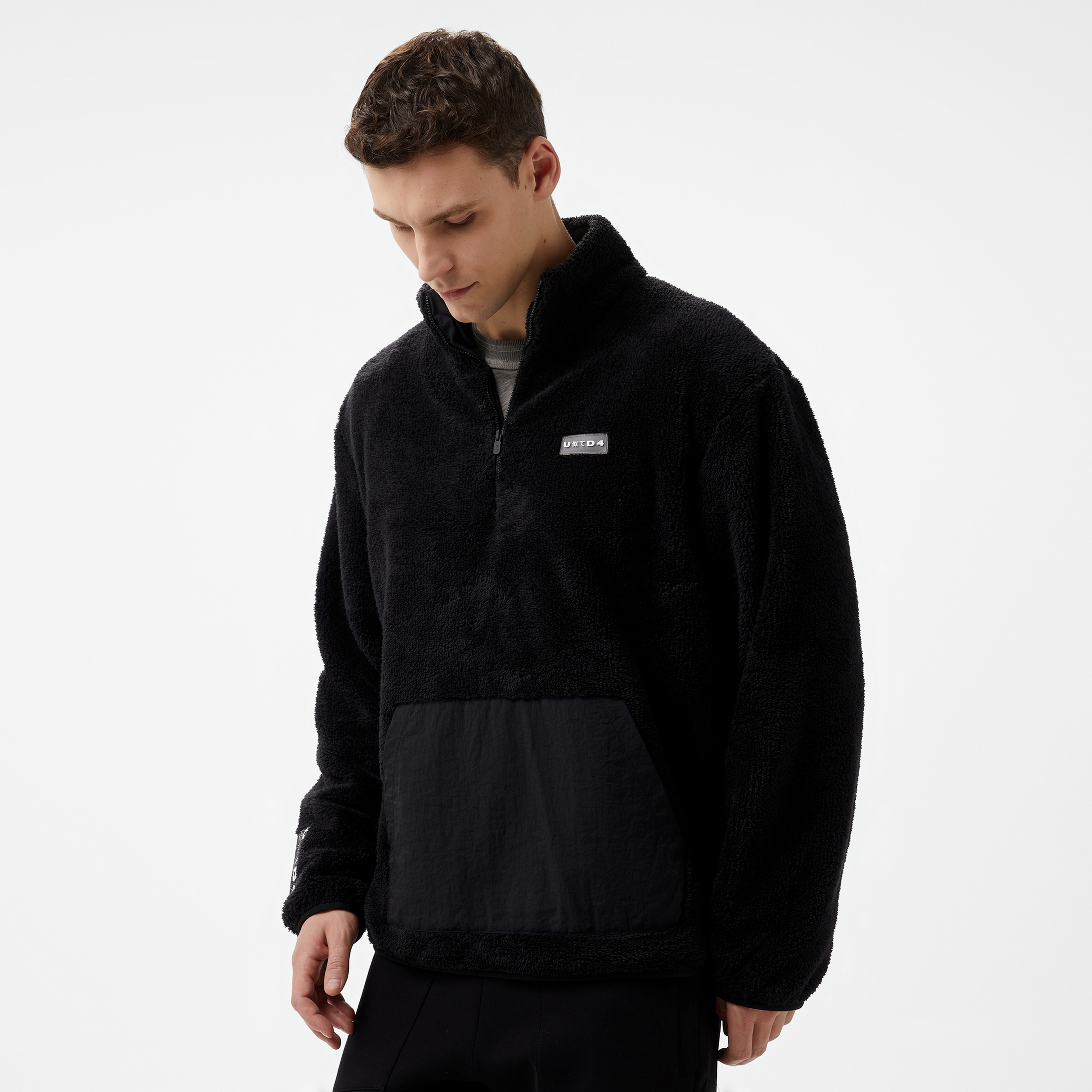 UNITED4 Erkek Siyah Sweatshirt