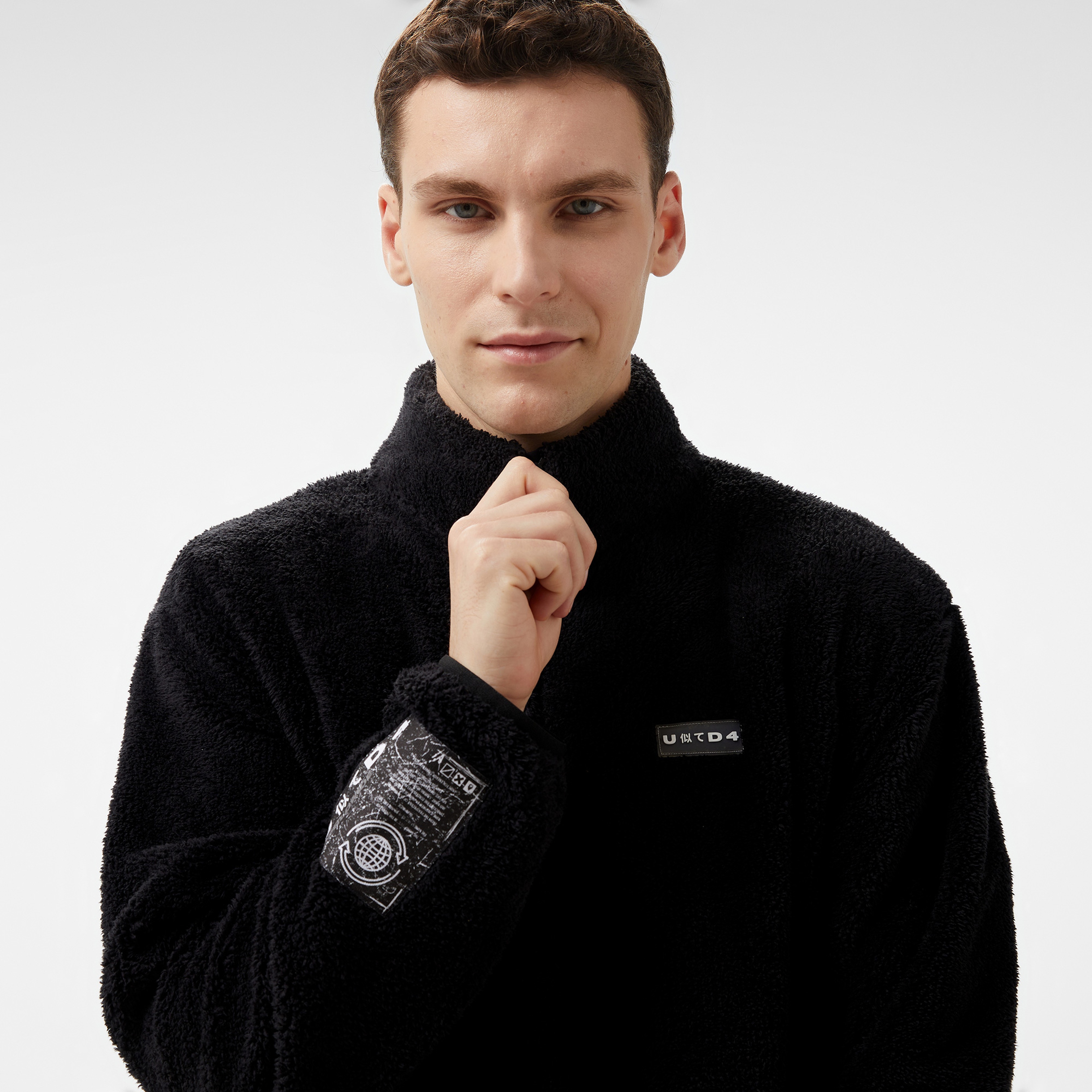 UNITED4 Erkek Siyah Sweatshirt