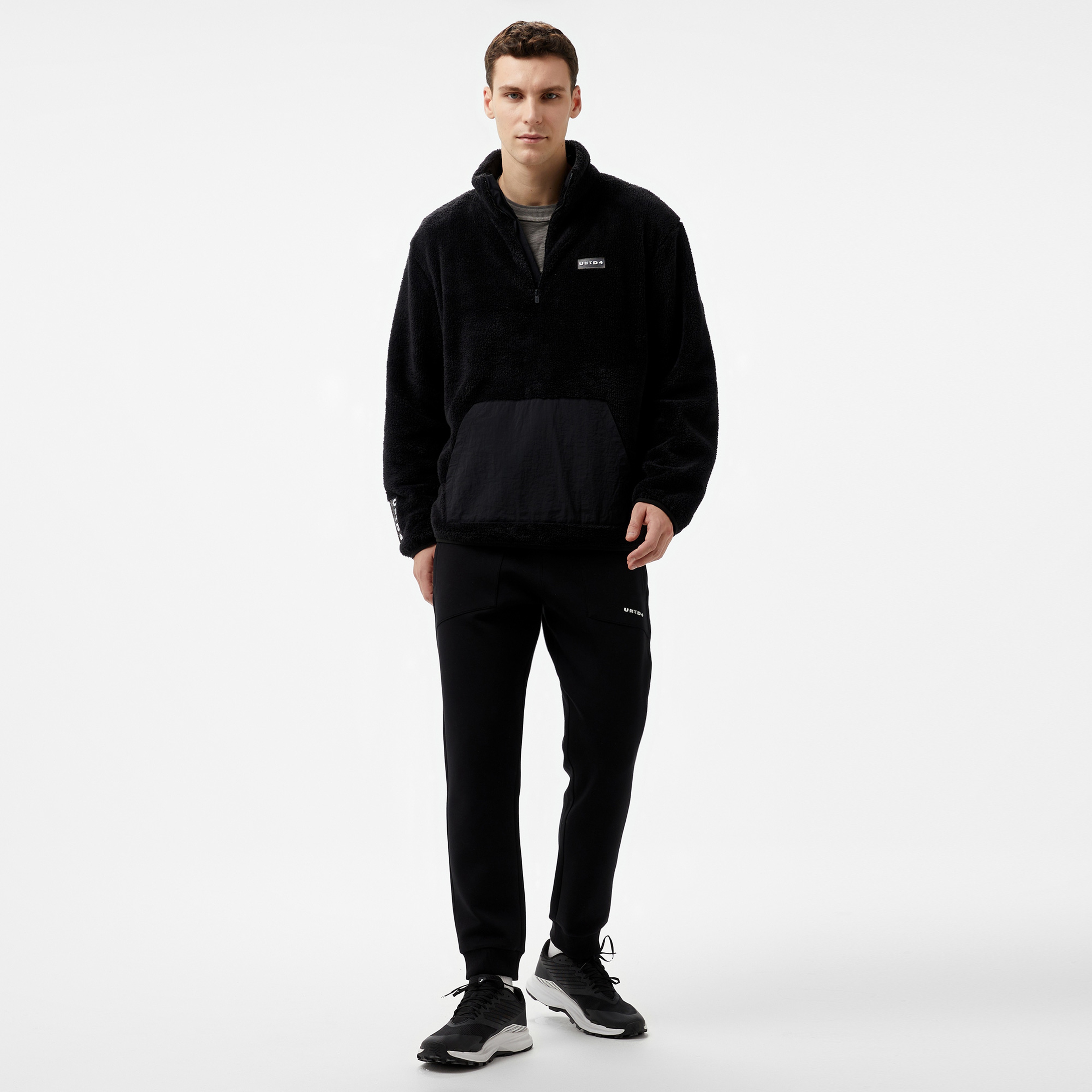 UNITED4 Erkek Siyah Sweatshirt