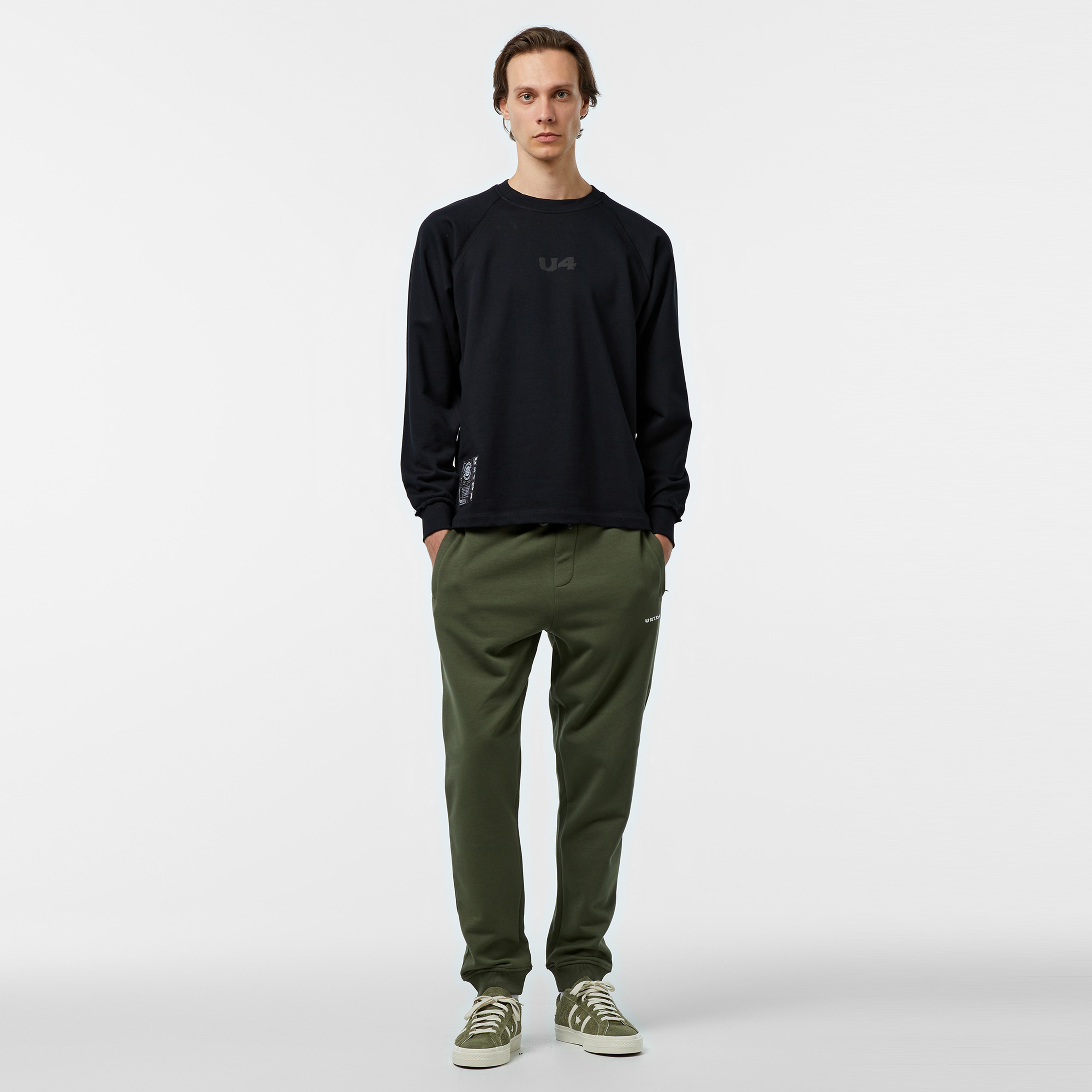 UNITED4 Erkek Siyah Sweatshirt