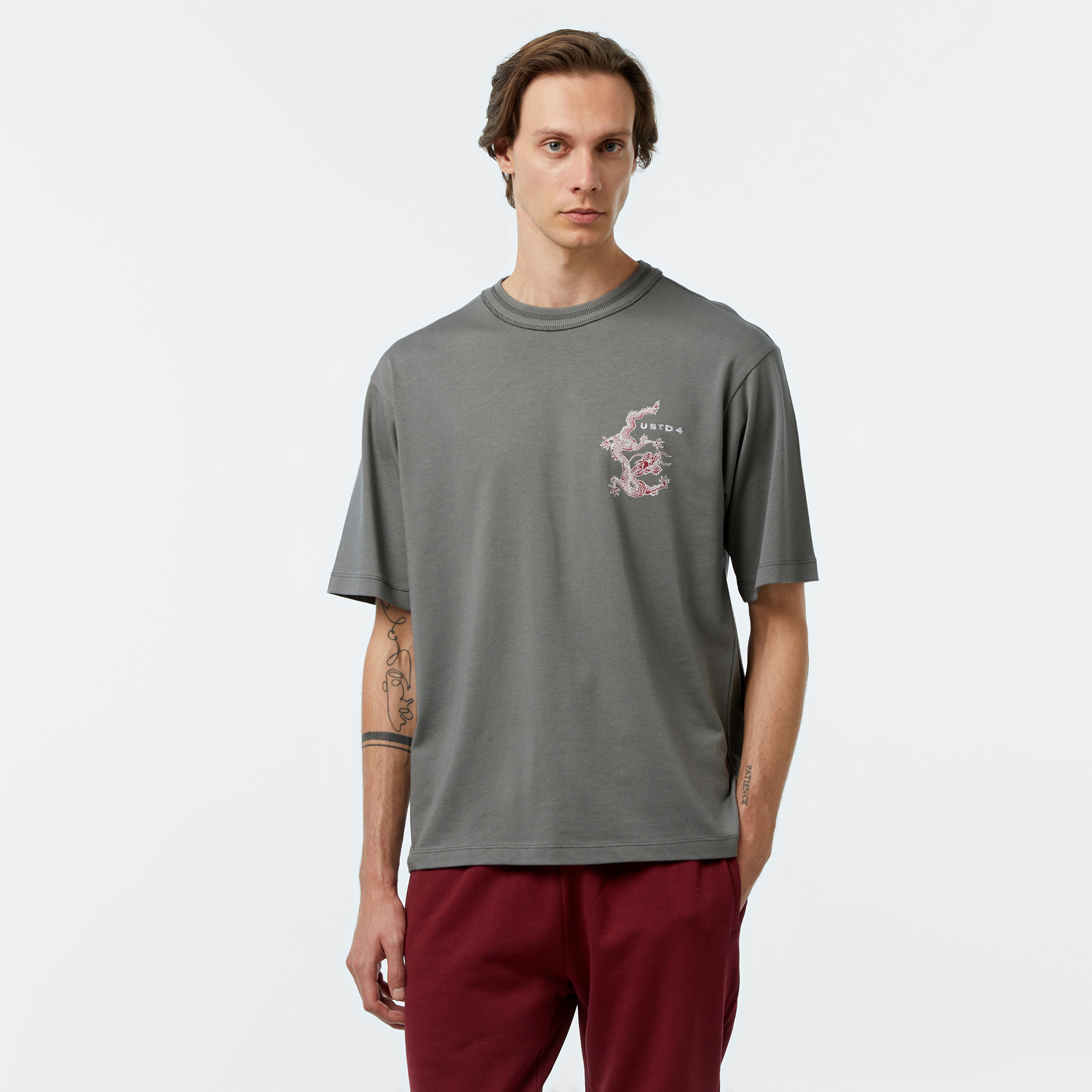 UNITED4 Jpn Limited Edition Erkek Gri T-Shirt