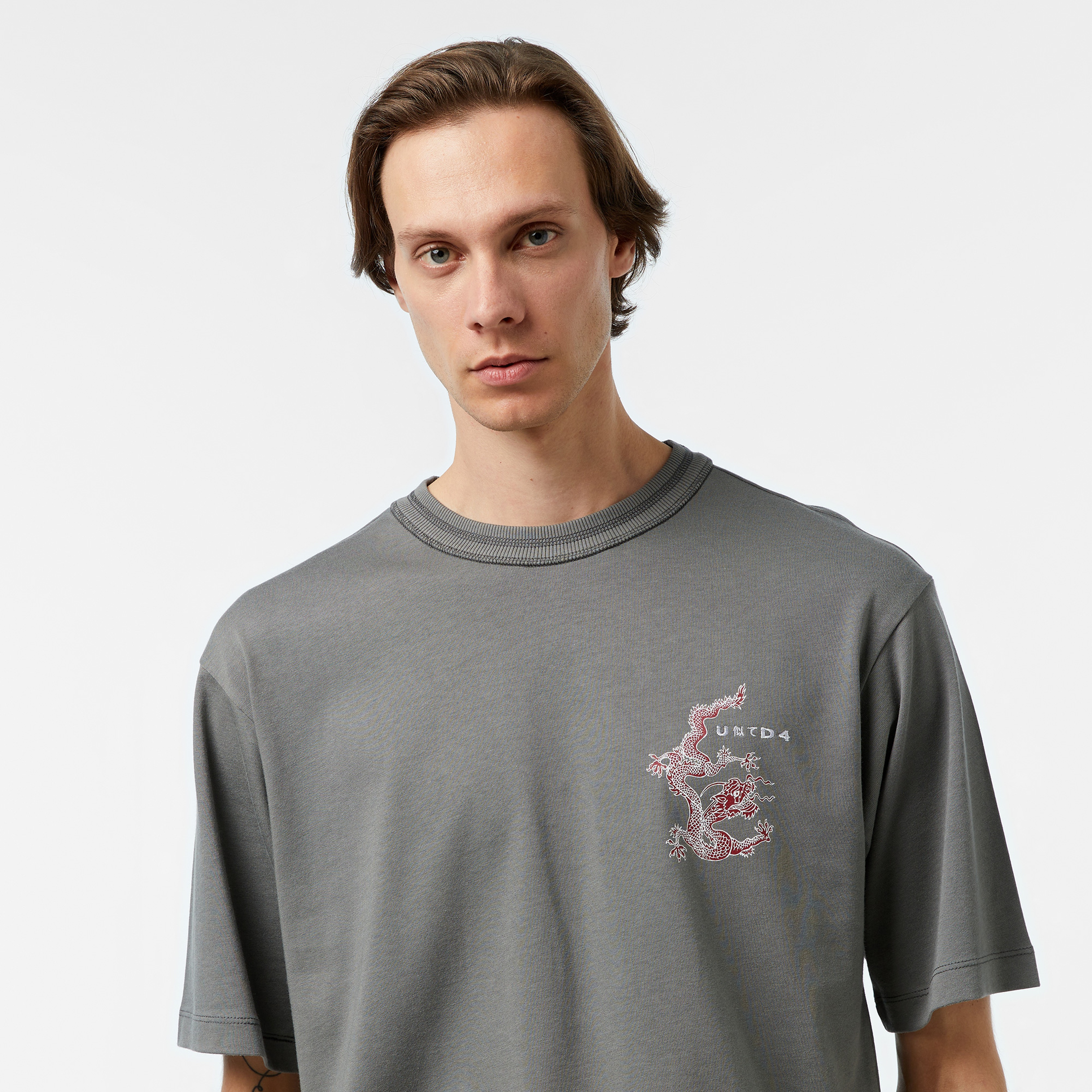 UNITED4 Jpn Limited Edition Erkek Gri T-Shirt