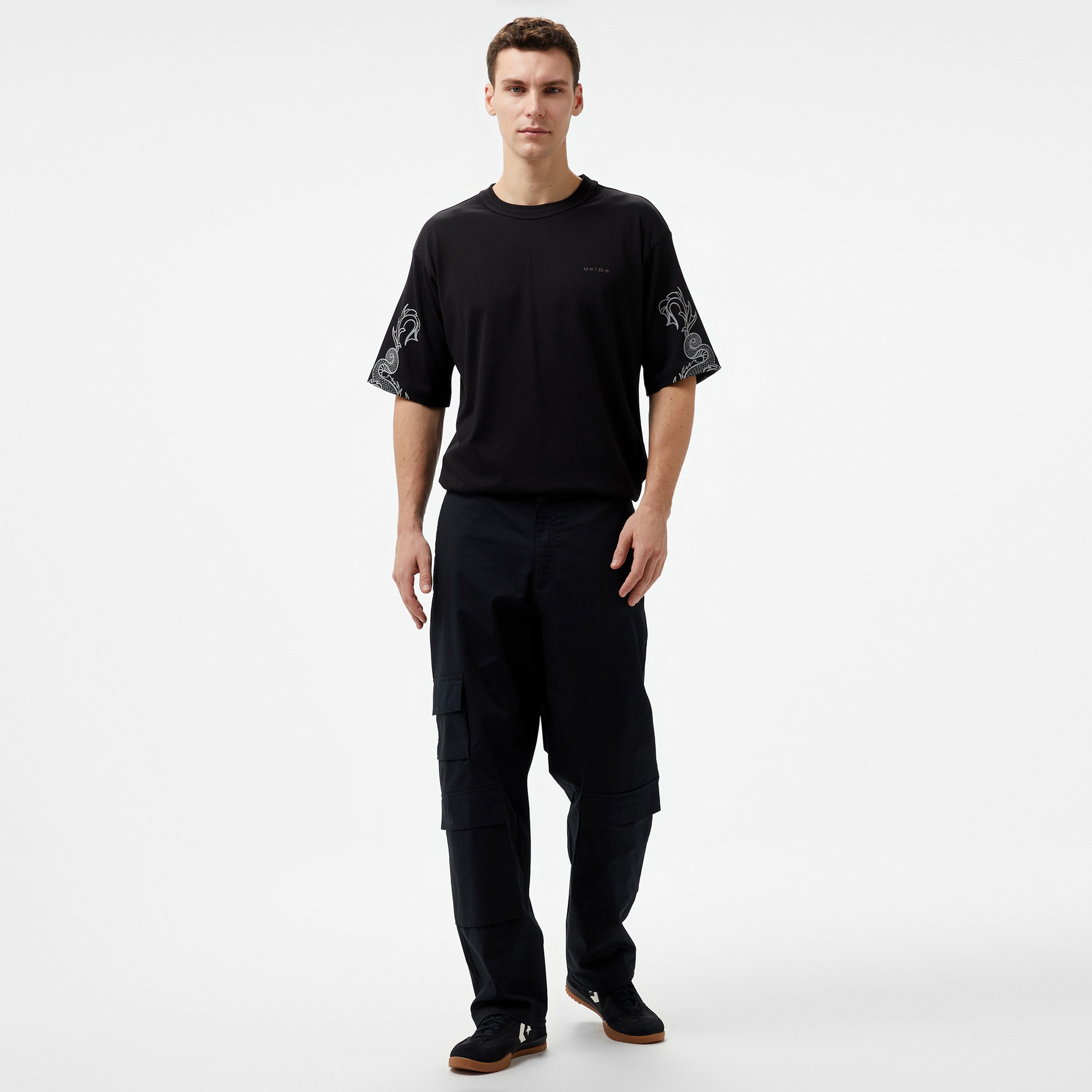 UNITED4 Erkek Siyah Pantolon