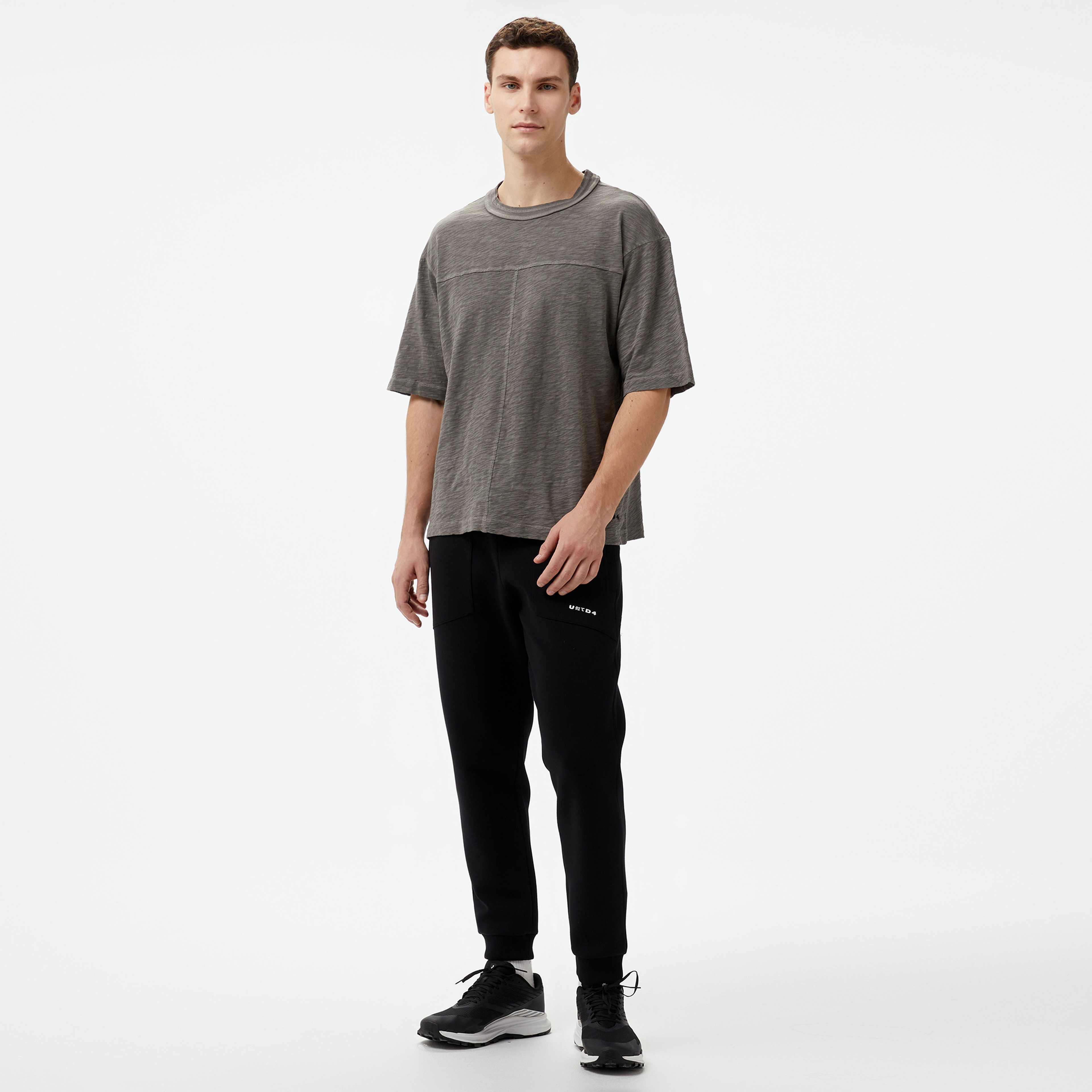 UNITED4 Pieces Erkek Gri T-Shirt