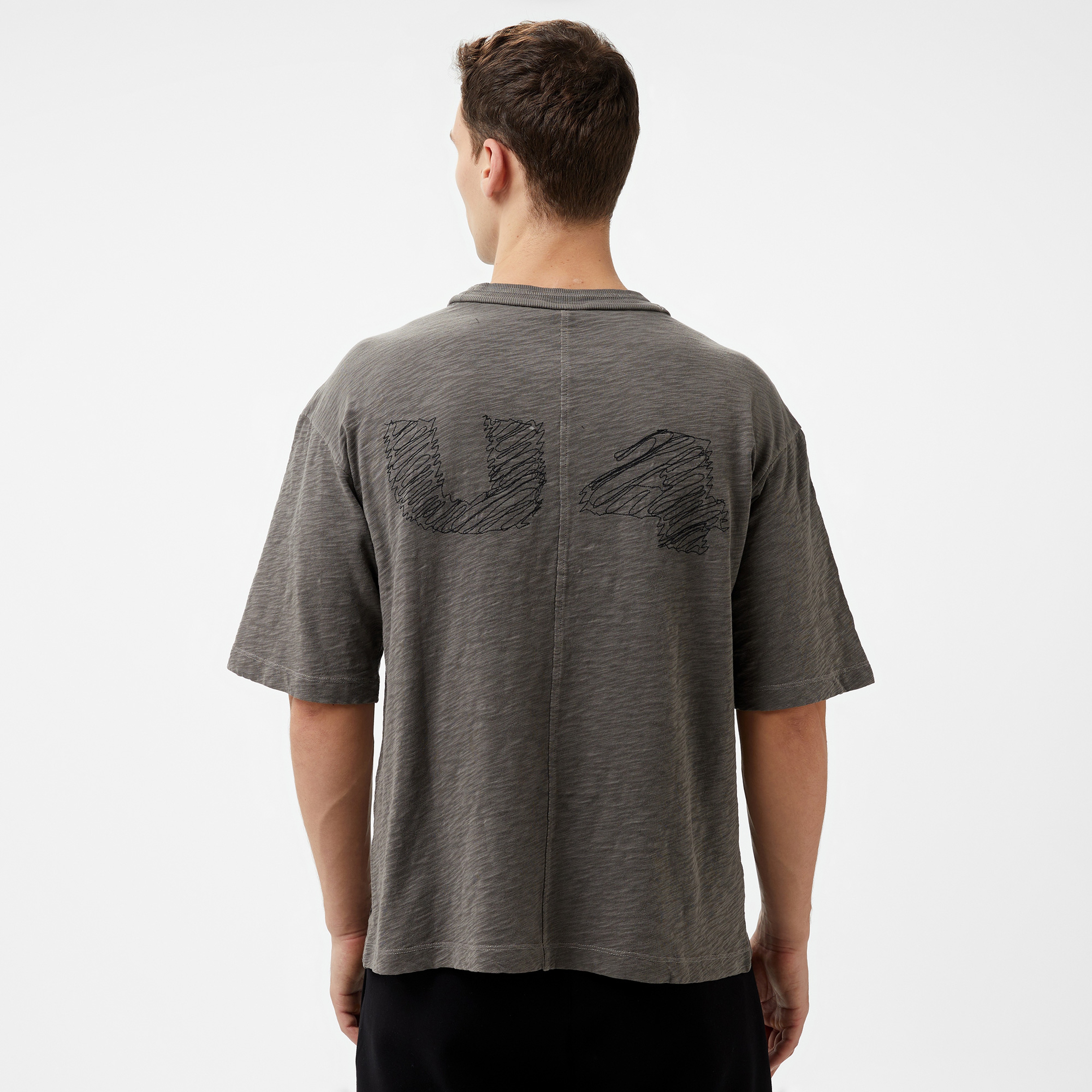 UNITED4 Pieces Erkek Gri T-Shirt