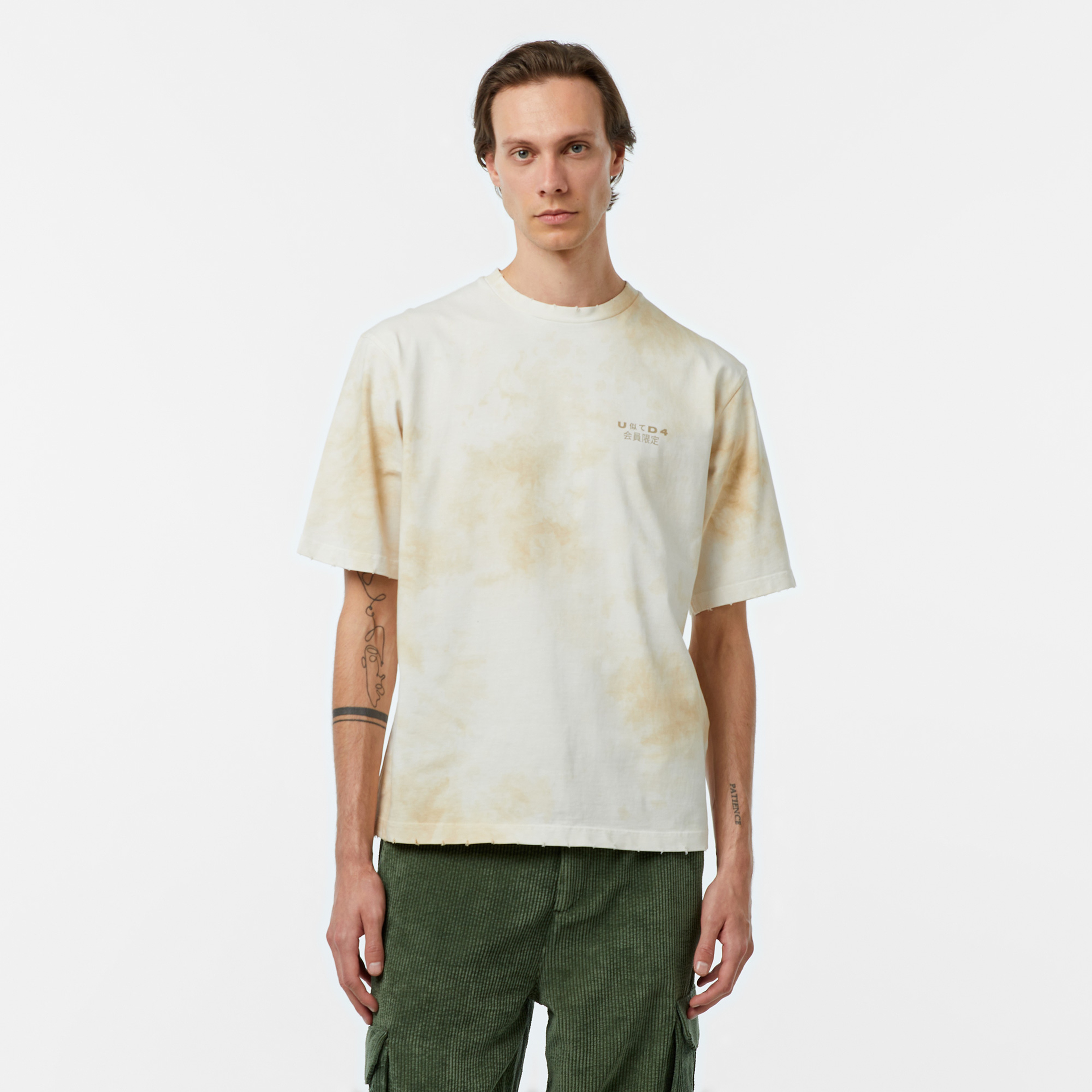UNITED4 Waterdrop Erkek Gri T-Shirt