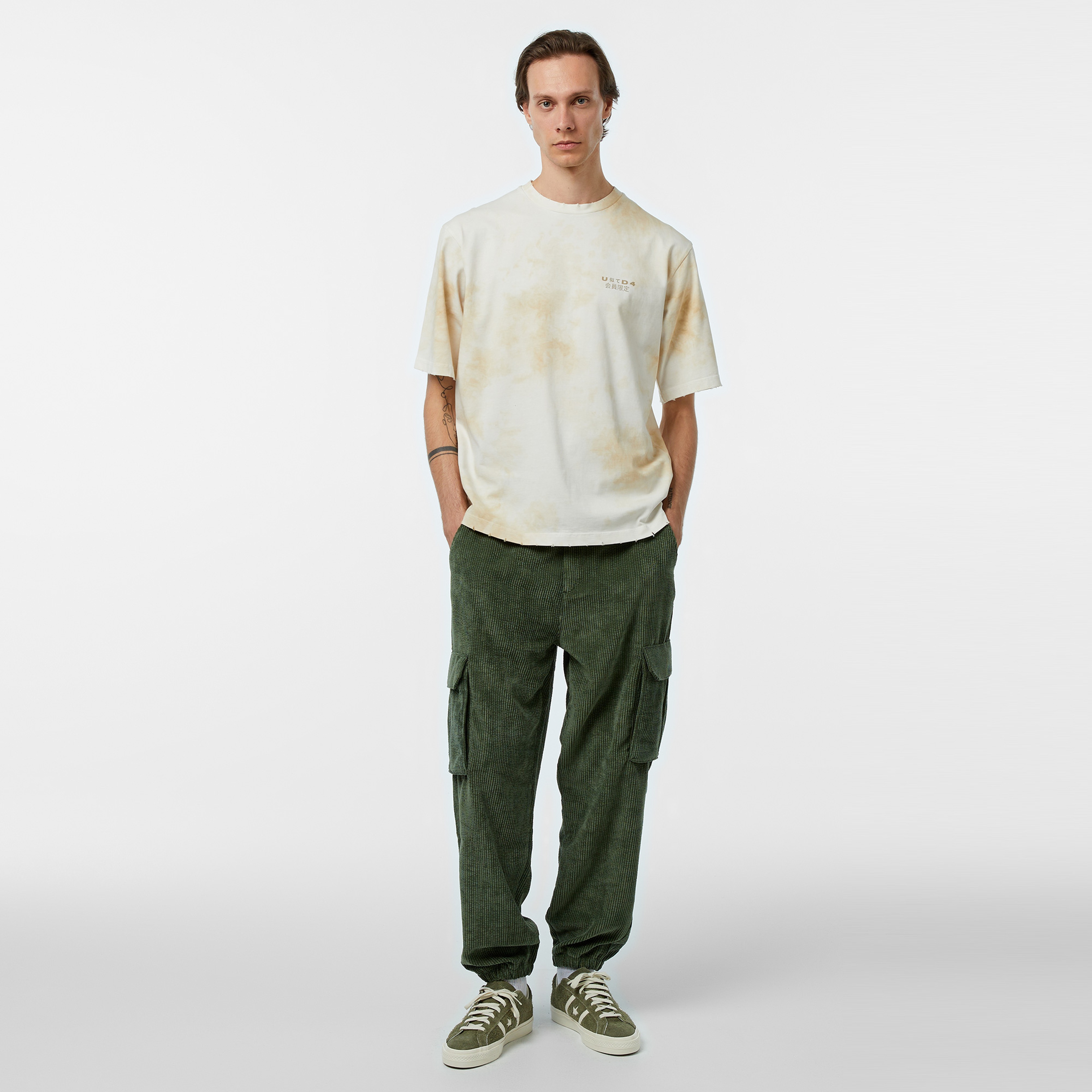 UNITED4 Waterdrop Erkek Gri T-Shirt