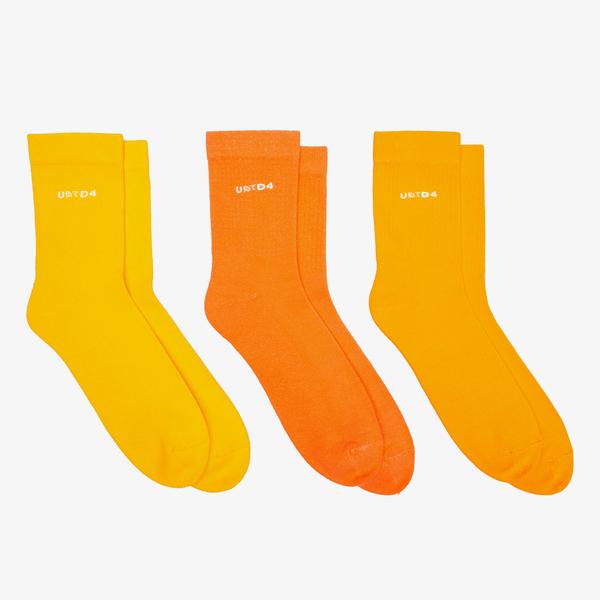 UNITED4 Kadın Turuncu 3'lü Çorap