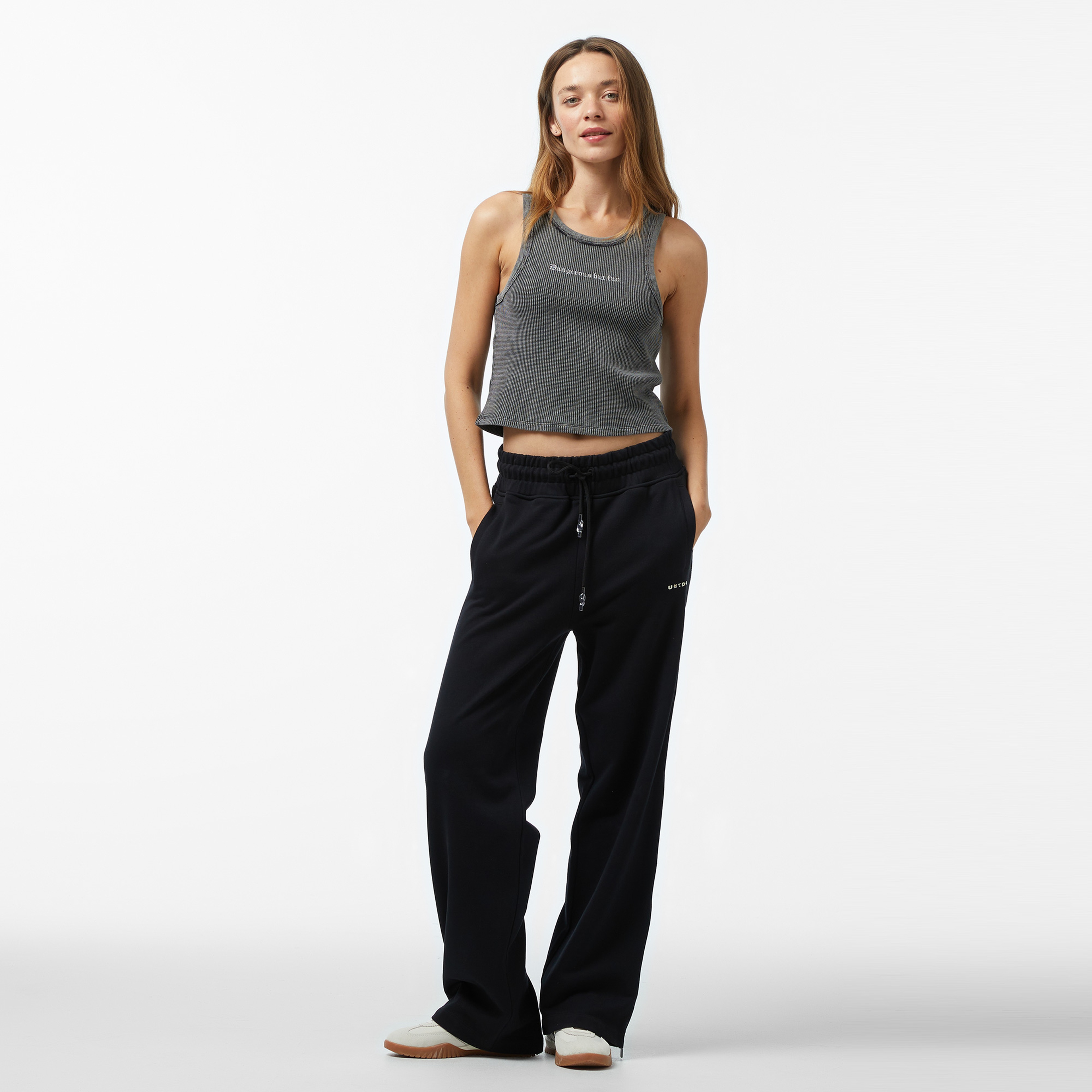 UNITED4 Oversize Kadın Siyah Eşofman Altı