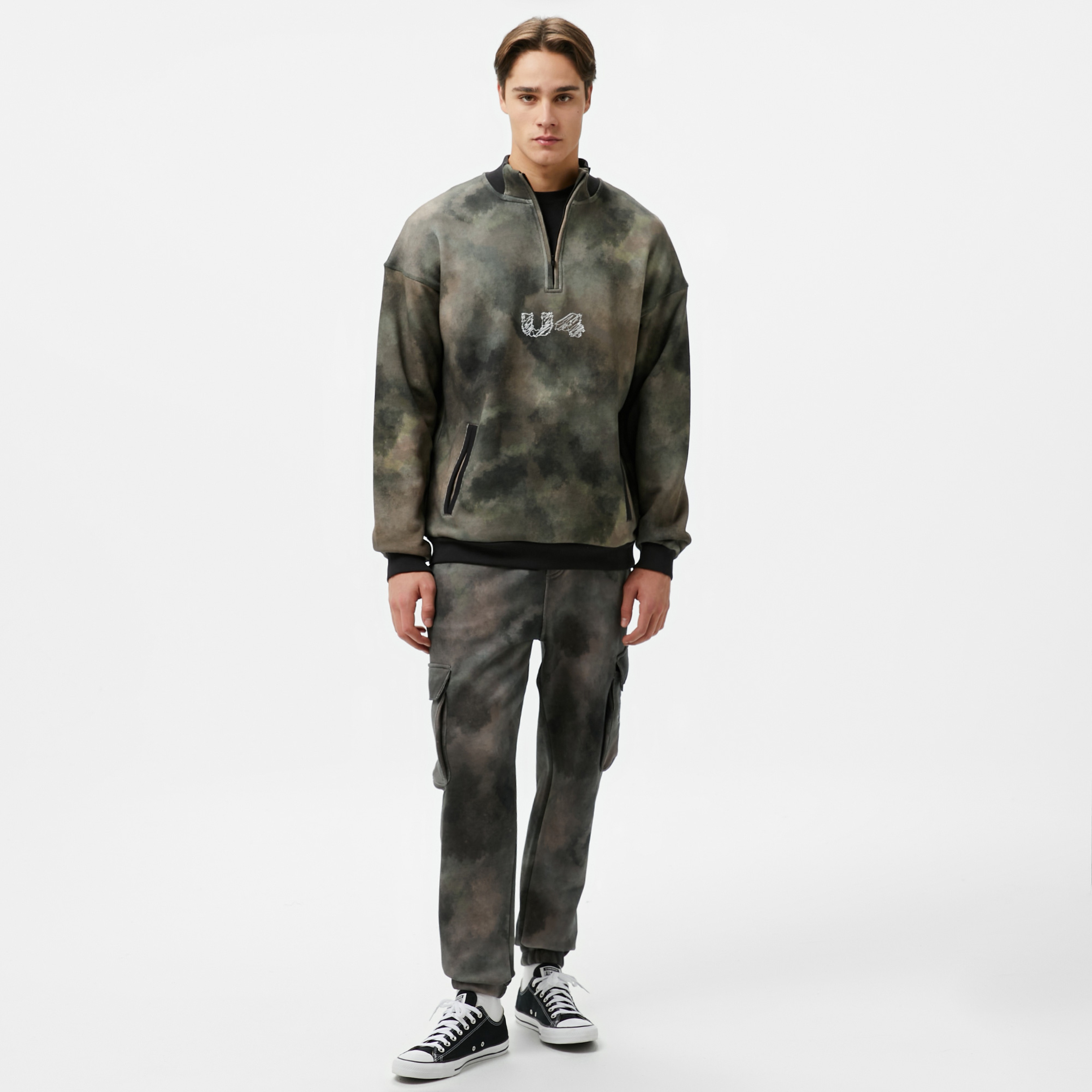 UNITED4 Erkek Haki Sweatshirt