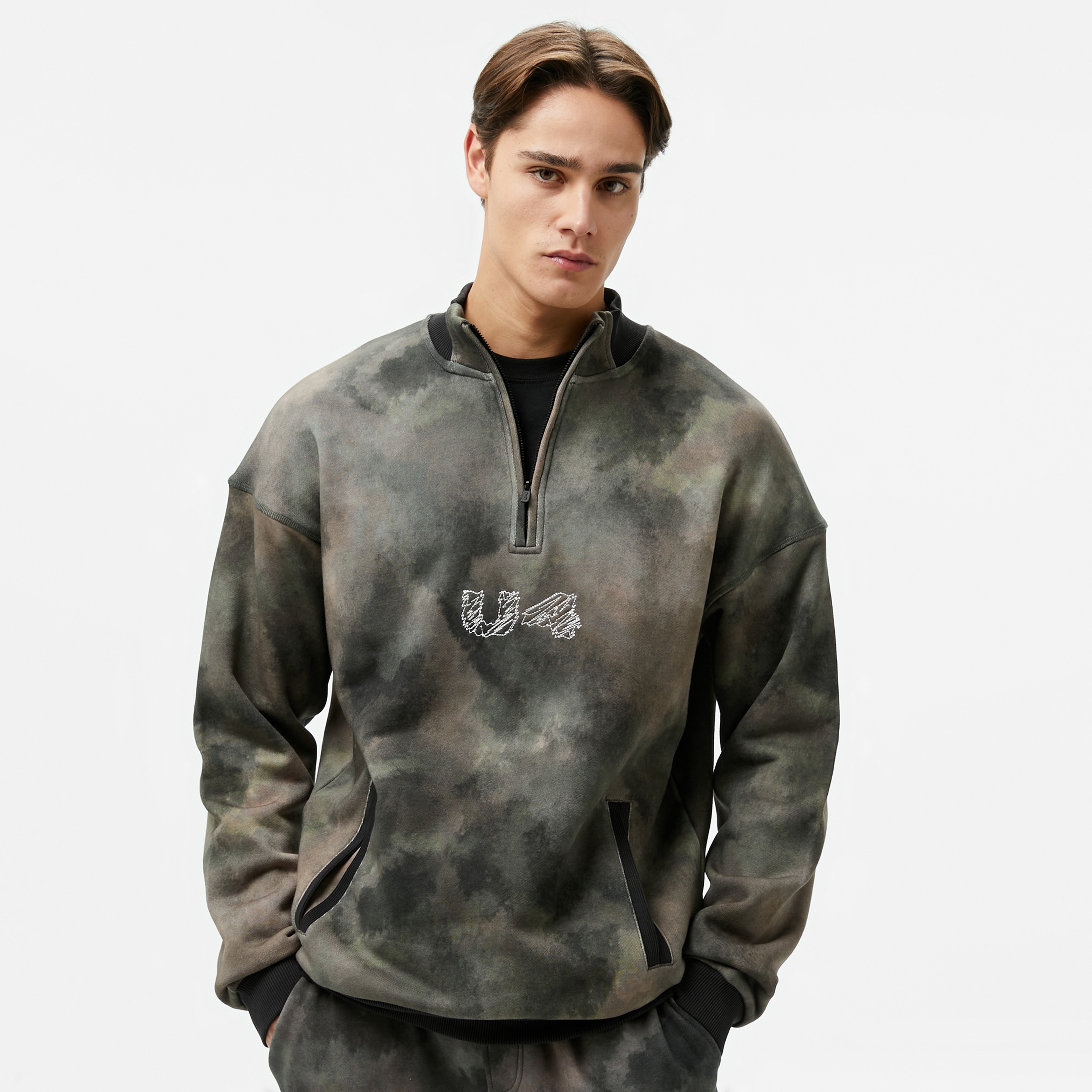 UNITED4 Erkek Haki Sweatshirt