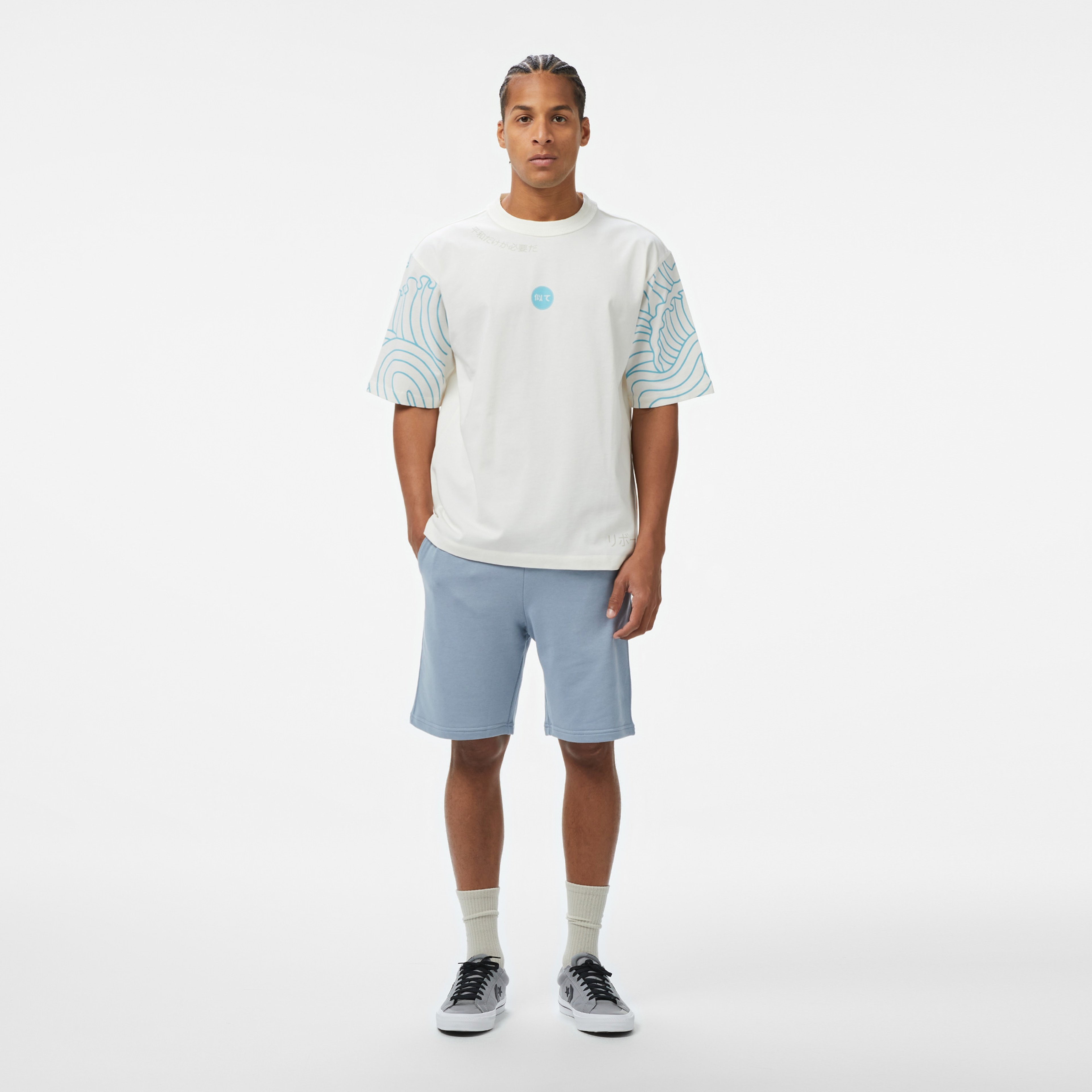 UNITED4 Erkek Beyaz T-Shirt