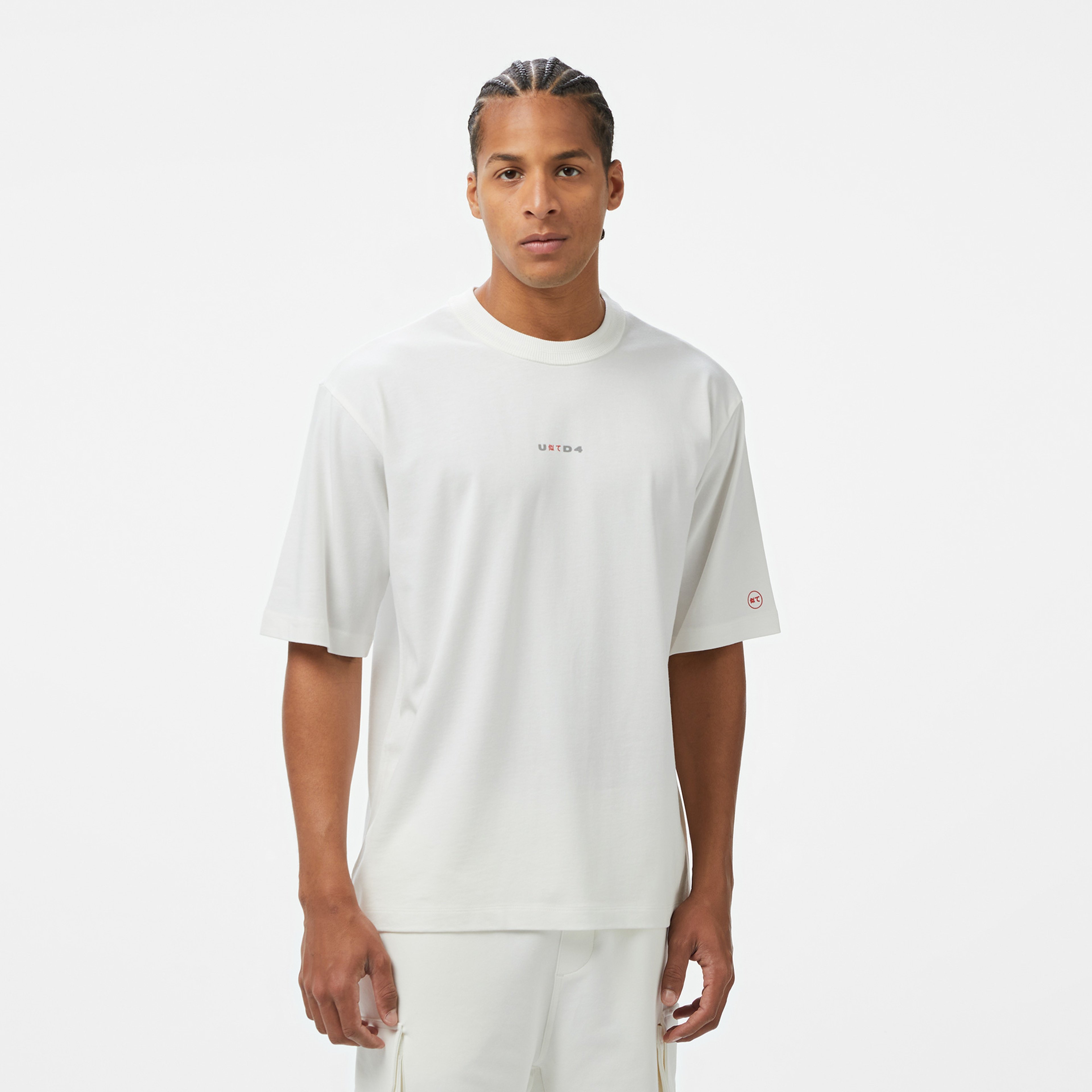 UNITED4 Erkek Beyaz T-Shirt