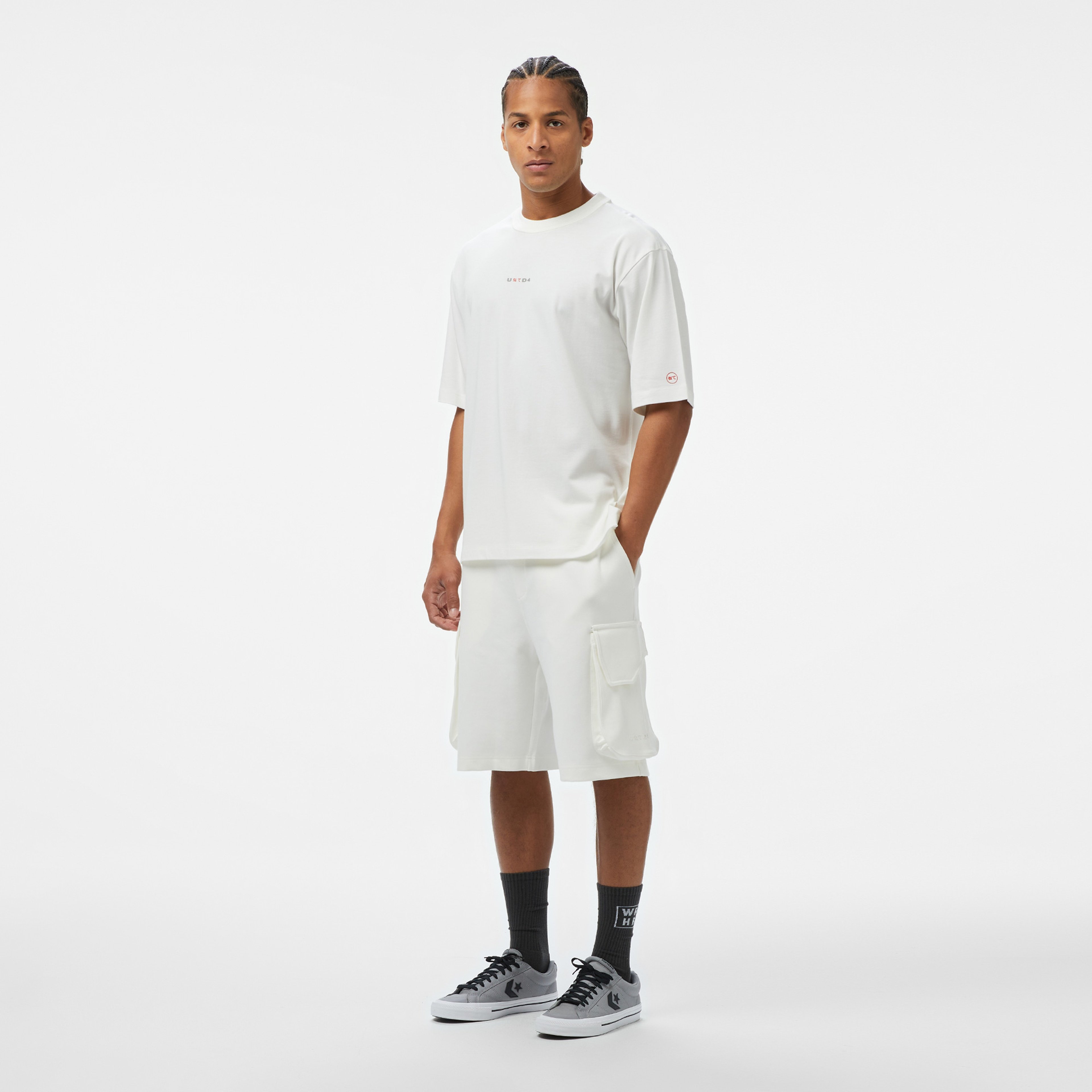UNITED4 Erkek Beyaz T-Shirt