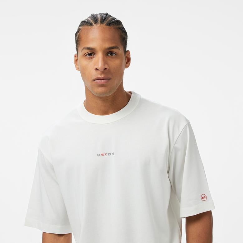UNITED4 Comfort Erkek Beyaz T-Shirt