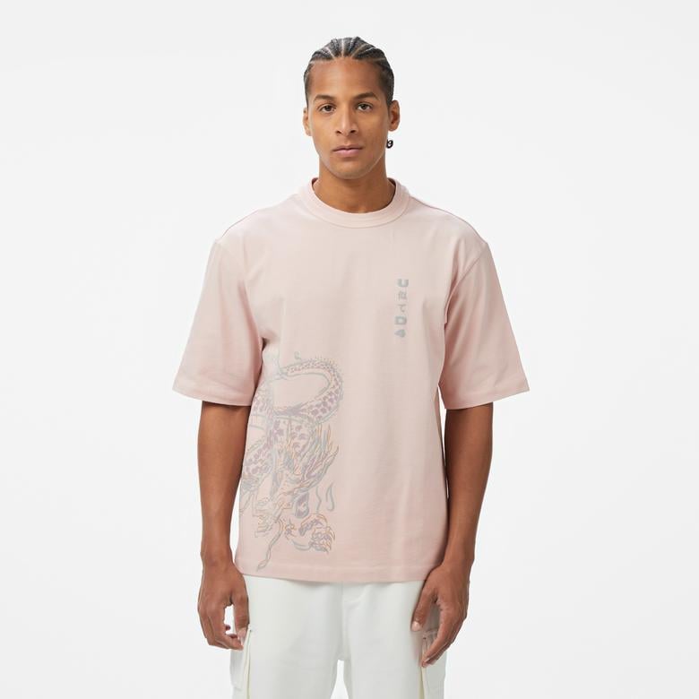 UNITED4 Erkek Pembe T-Shirt