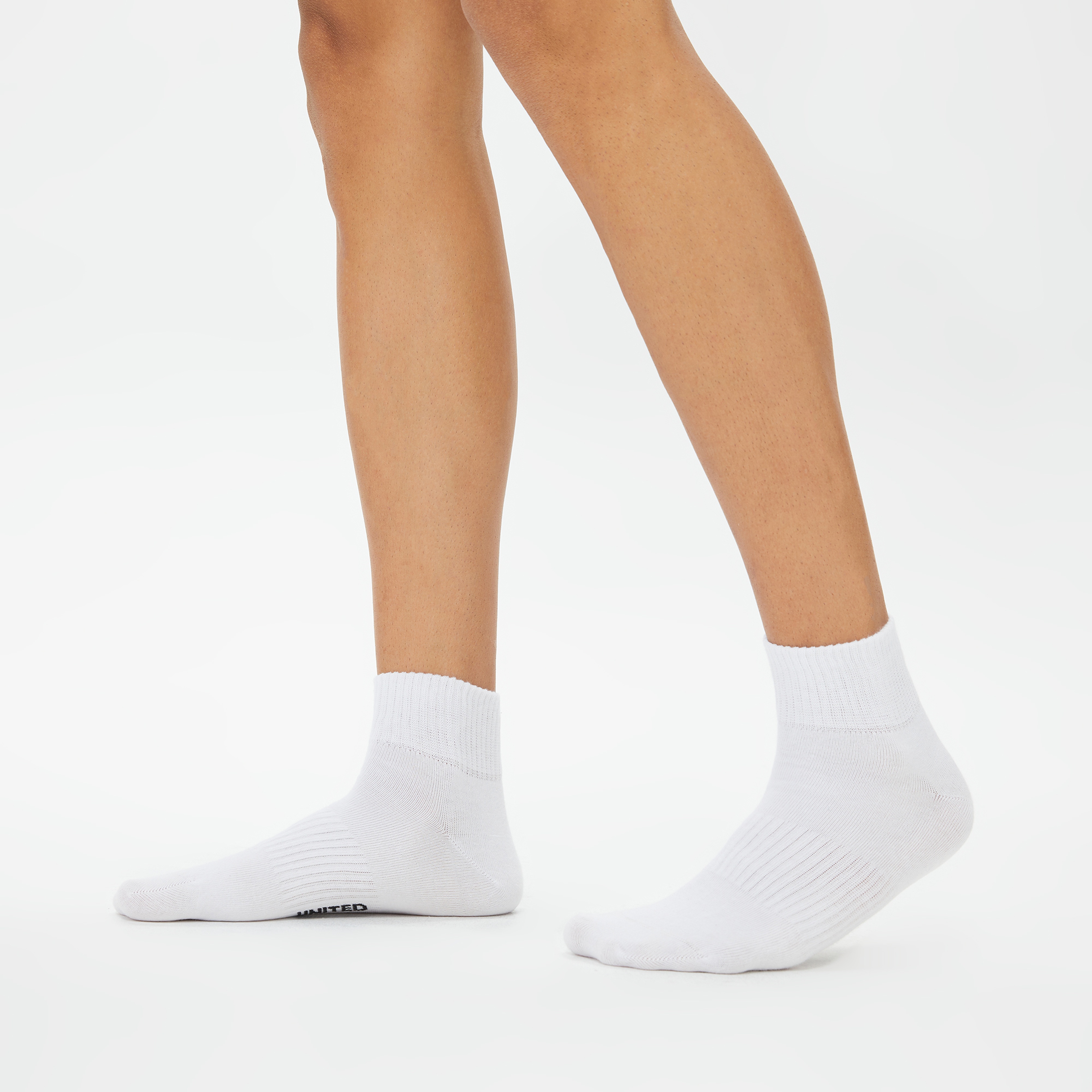 UNITED4 Core Unisex Beyaz 3'lü Çorap