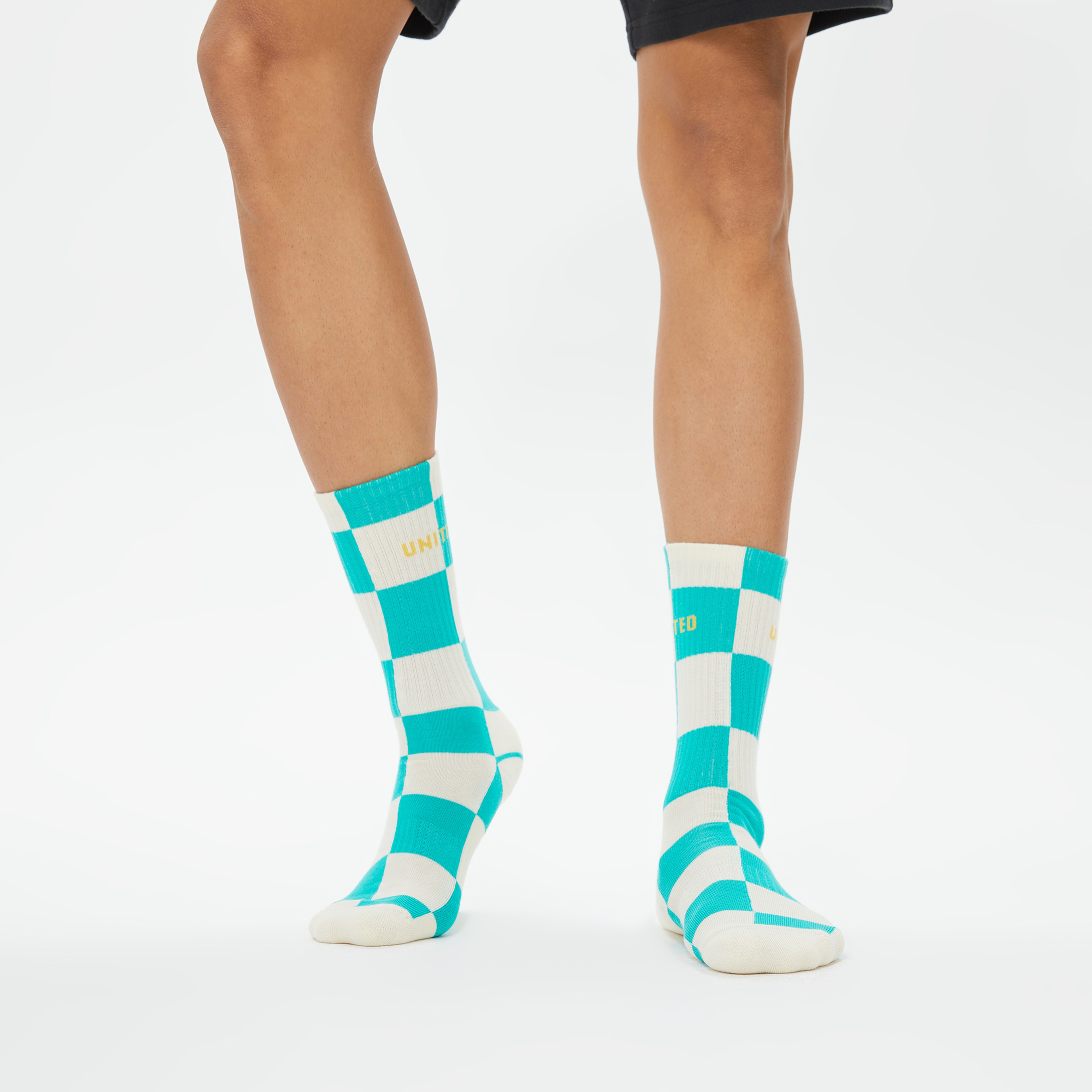 UNITED4 Street Crew Unisex Yeşil/Kahverengi 2'li Çorap