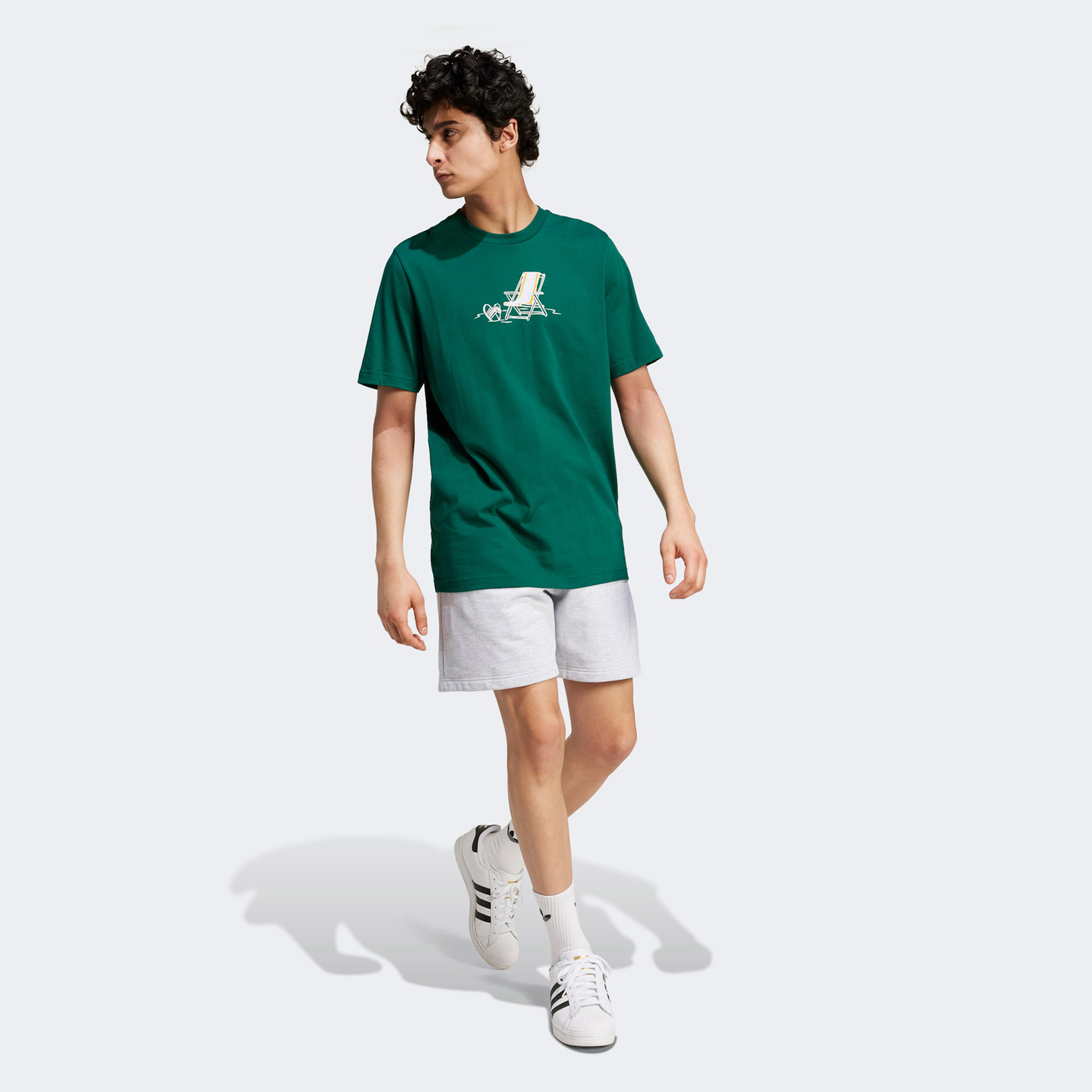 adidas 80S Graphic Erkek Yeşil T-Shirt