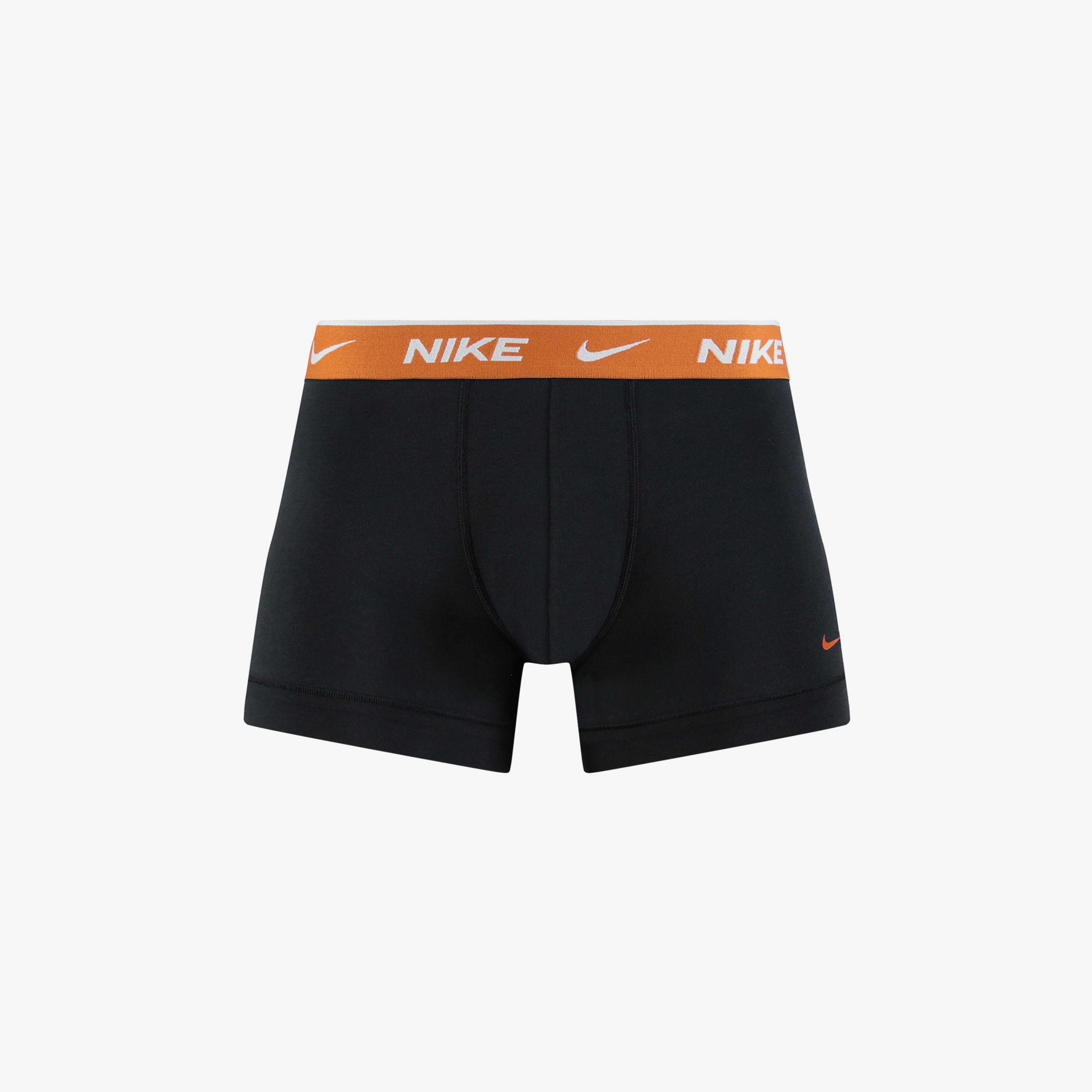 Nike Trunk 3'lü Turuncu/Yeşil/Siyah Bantlı Erkek Siyah Boxer