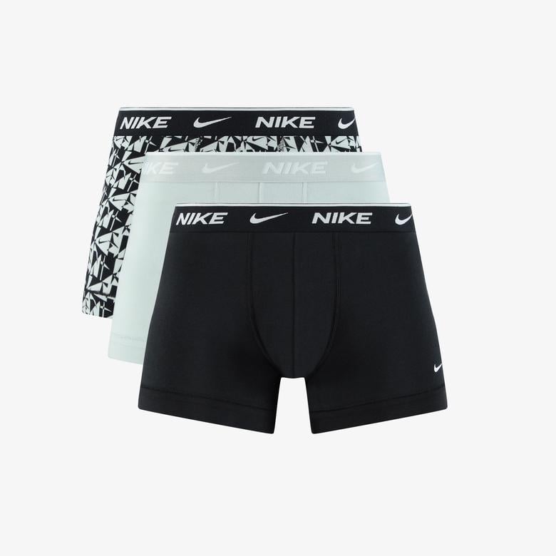 Nike Trunk 3'lü Erkek Siyah/Turkuaz/Desenli Boxer