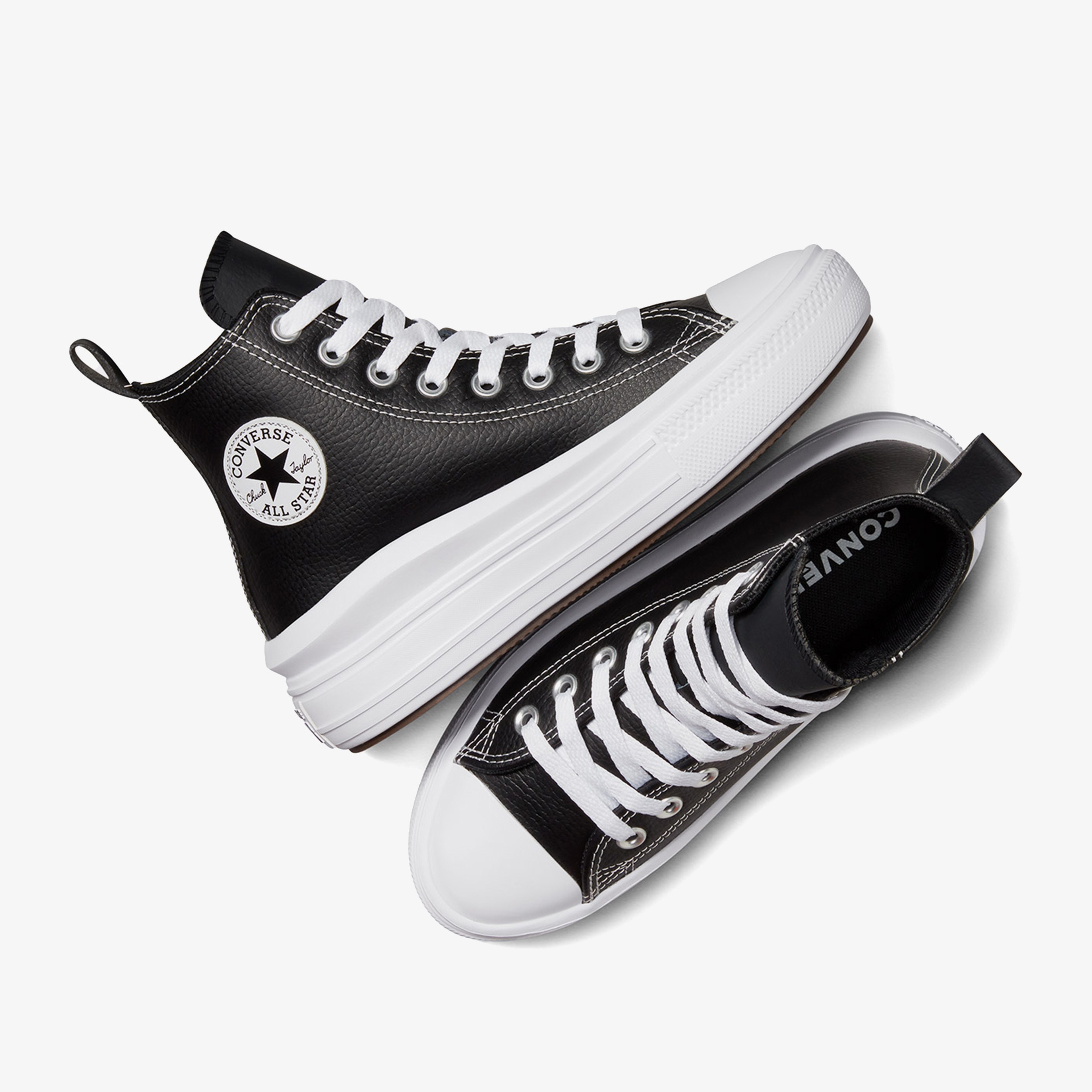 Converse Chuck Taylor All Star Move Platform Kadın Siyah Deri Sneaker