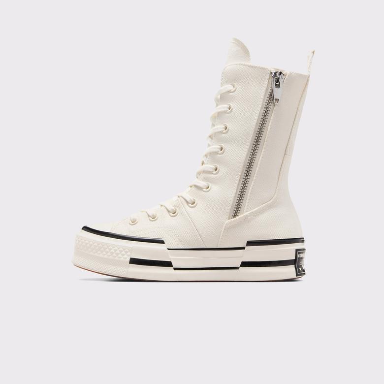 Converse Chuck 70 Plus Unisex Krem Platform Sneaker
