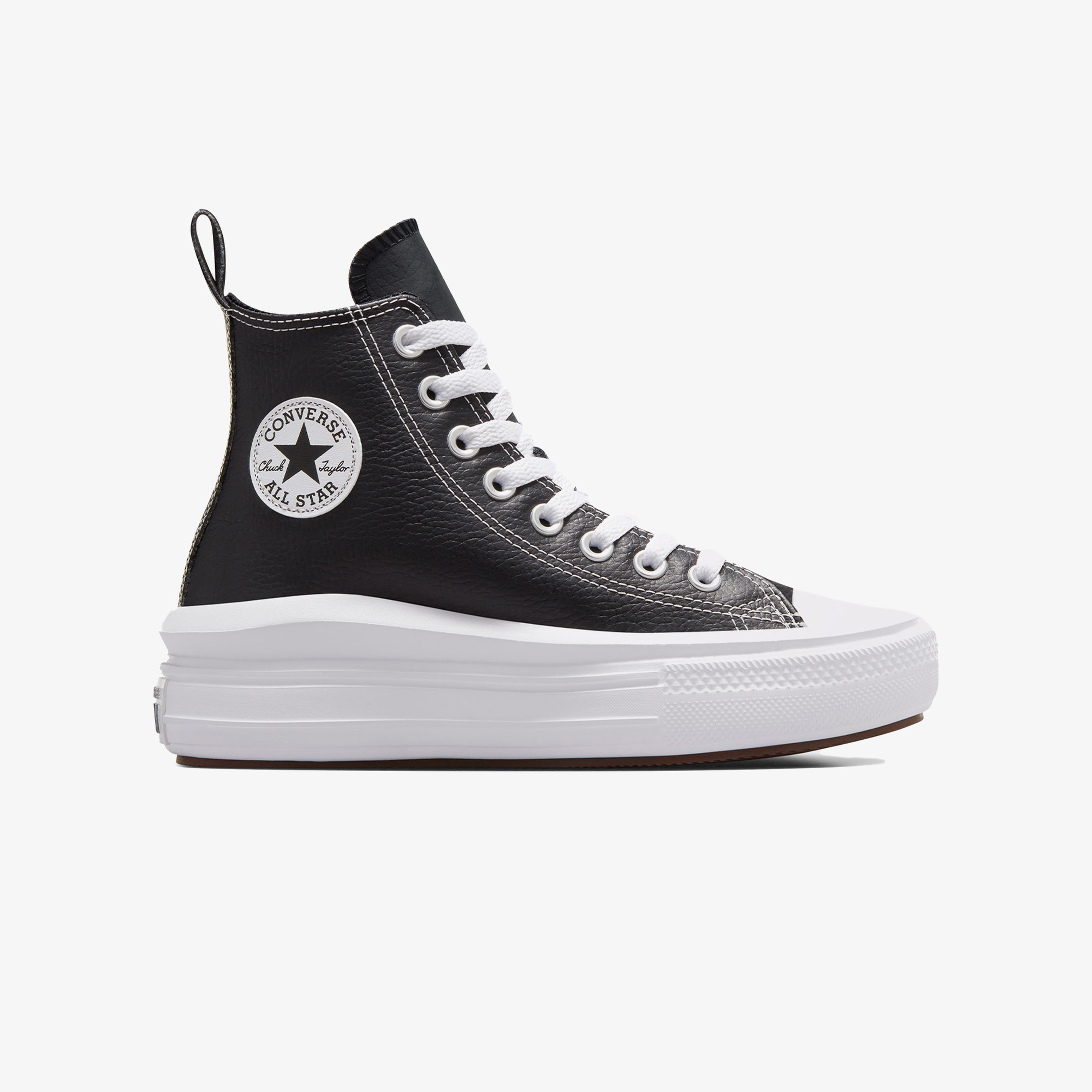 Converse Chuck Taylor All Star Move Platform Kadın Siyah Deri Sneaker