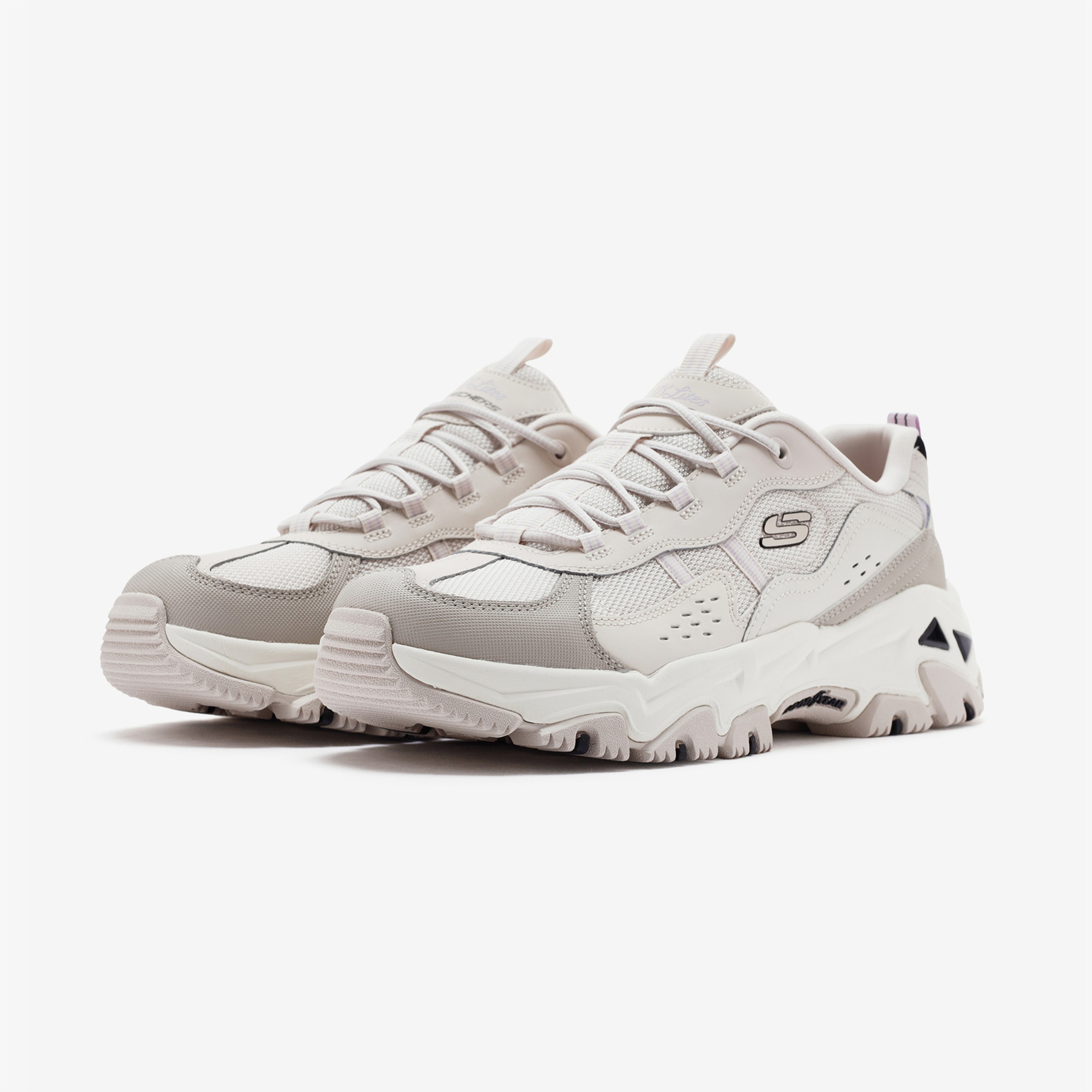 Skechers D'Lites Hiker Kadın Krem Spor Ayakkabı