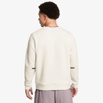 Under Armour Unstoppable Fleece Bisiklet Yaka Erkek Beyaz Sweatshirt