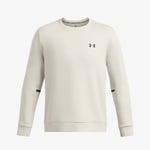 Under Armour Unstoppable Fleece Bisiklet Yaka Erkek Beyaz Sweatshirt