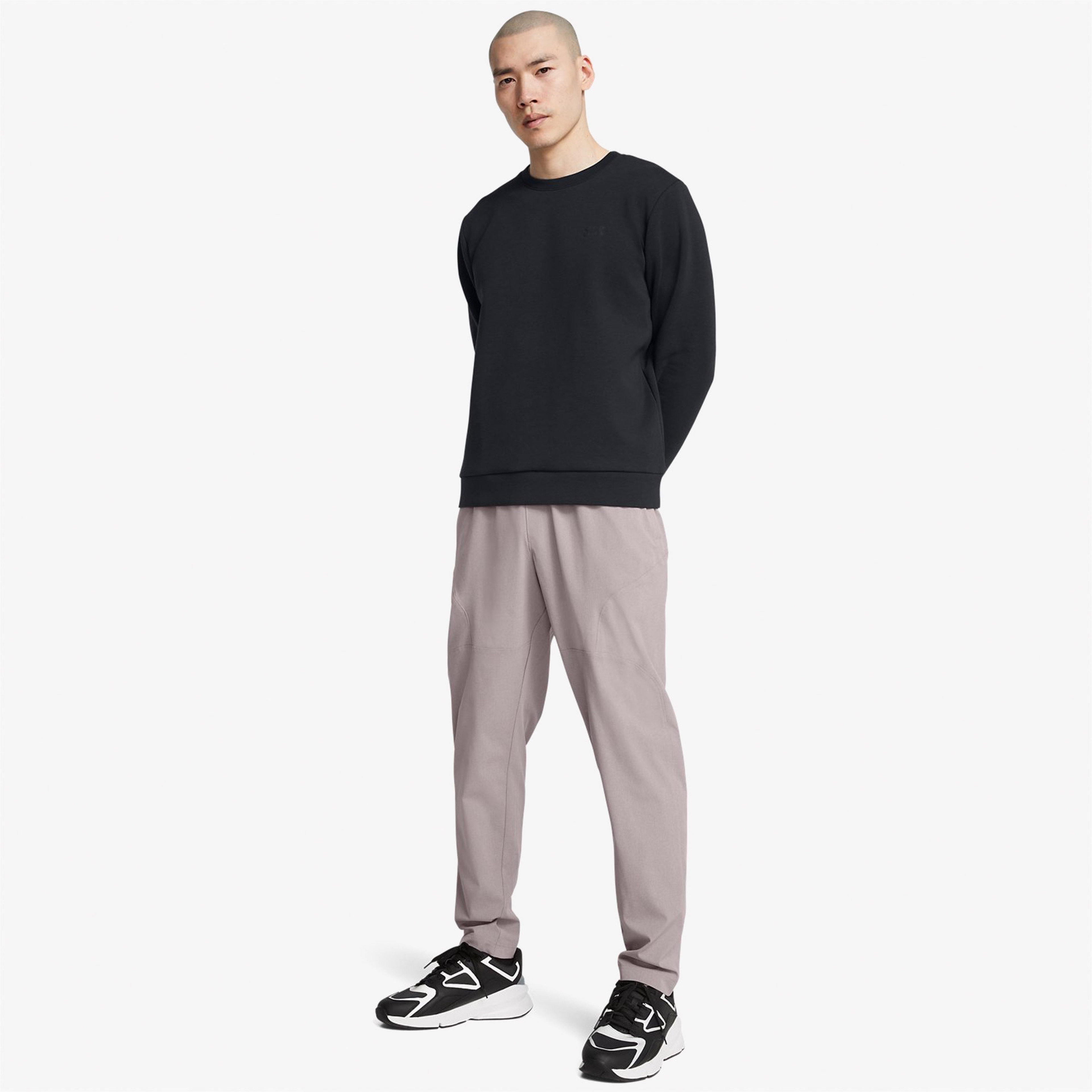 Under Armour Unstoppable Flc Crew Eu Erkek Siyah Sweatshirt