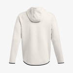 Under Armour Unstoppable Fleece Tam Fermuarlı Erkek Beyaz Sweatshirt