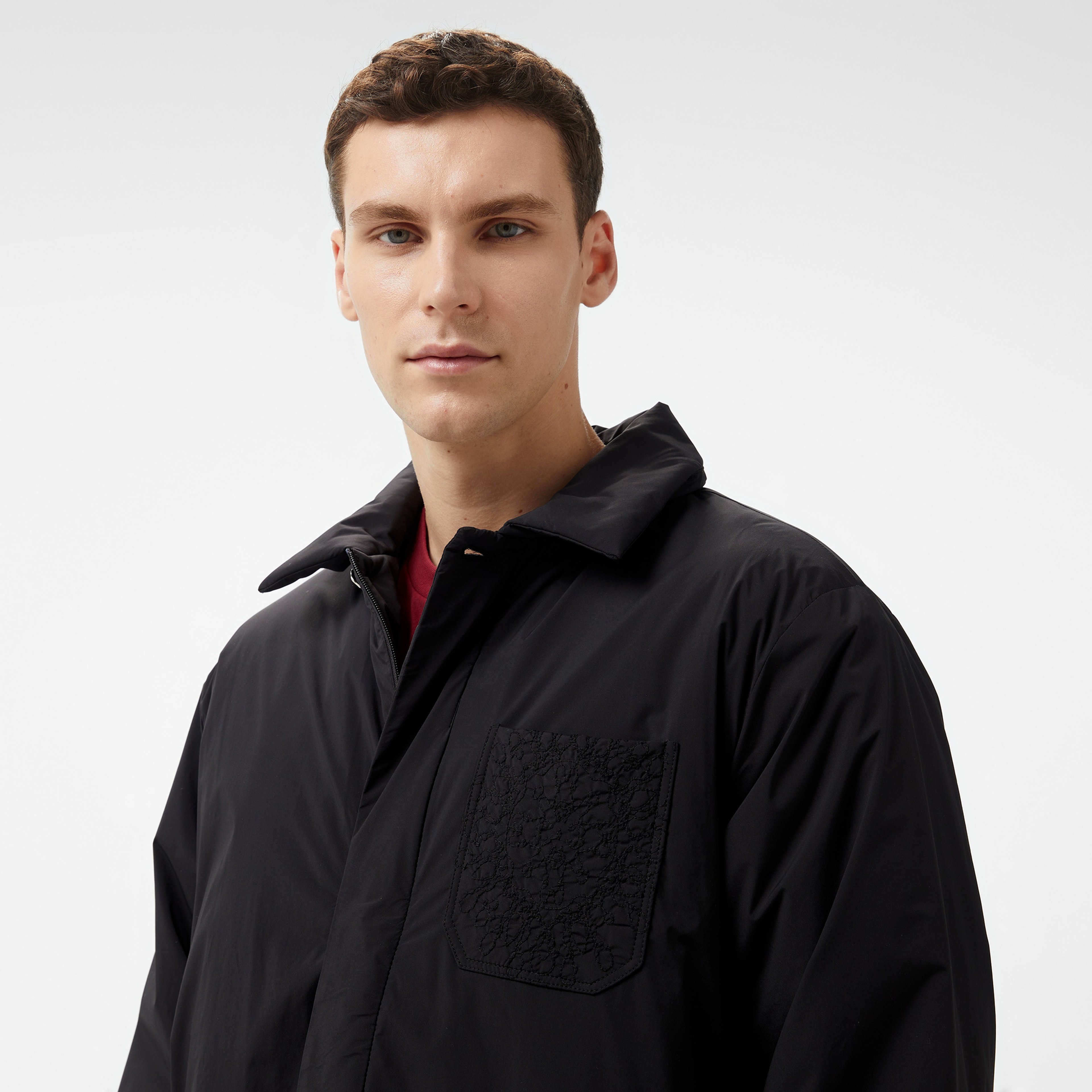 Les Benjamins Puffer 408 Erkek Siyah Ceket