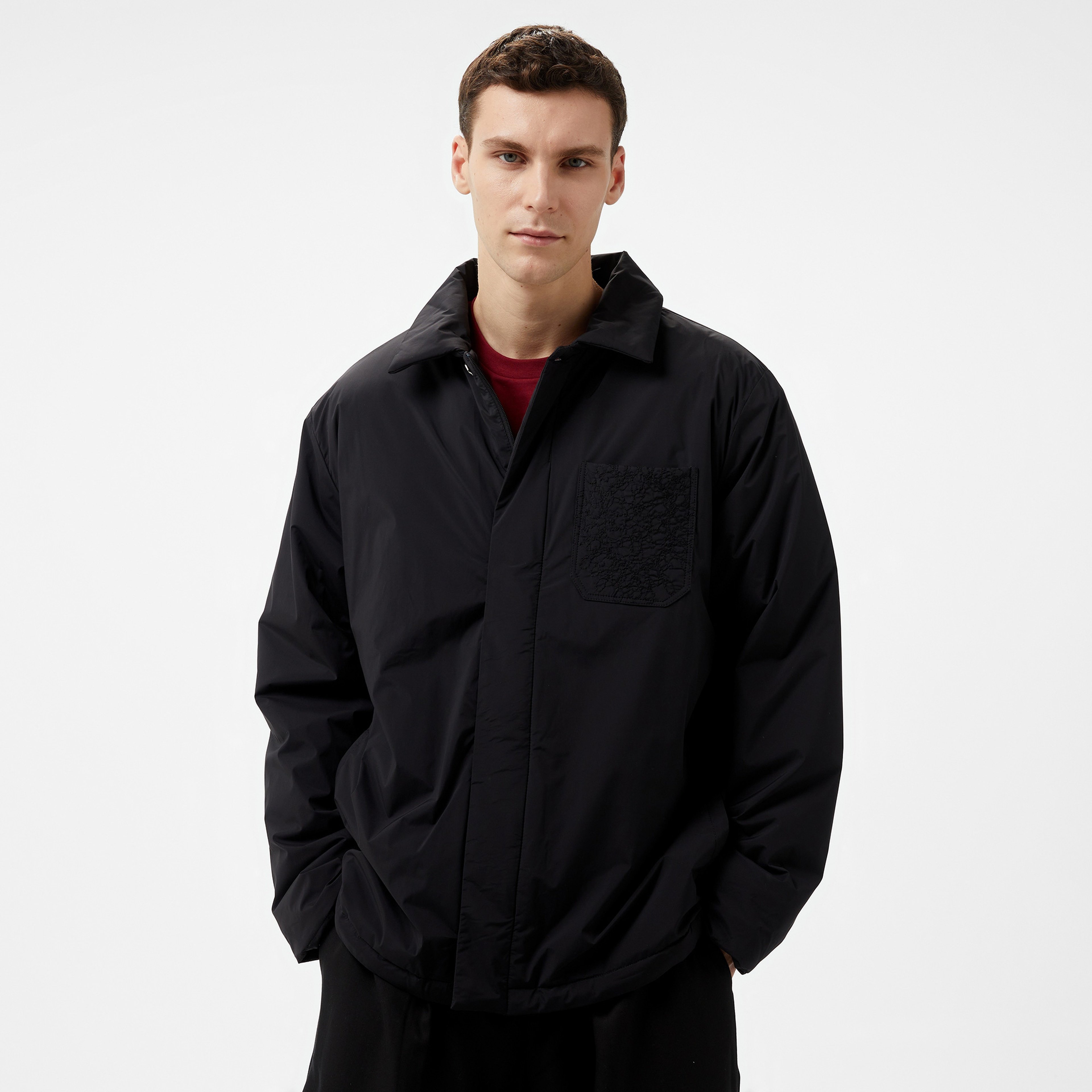 Les Benjamins Puffer 408 Erkek Siyah Ceket