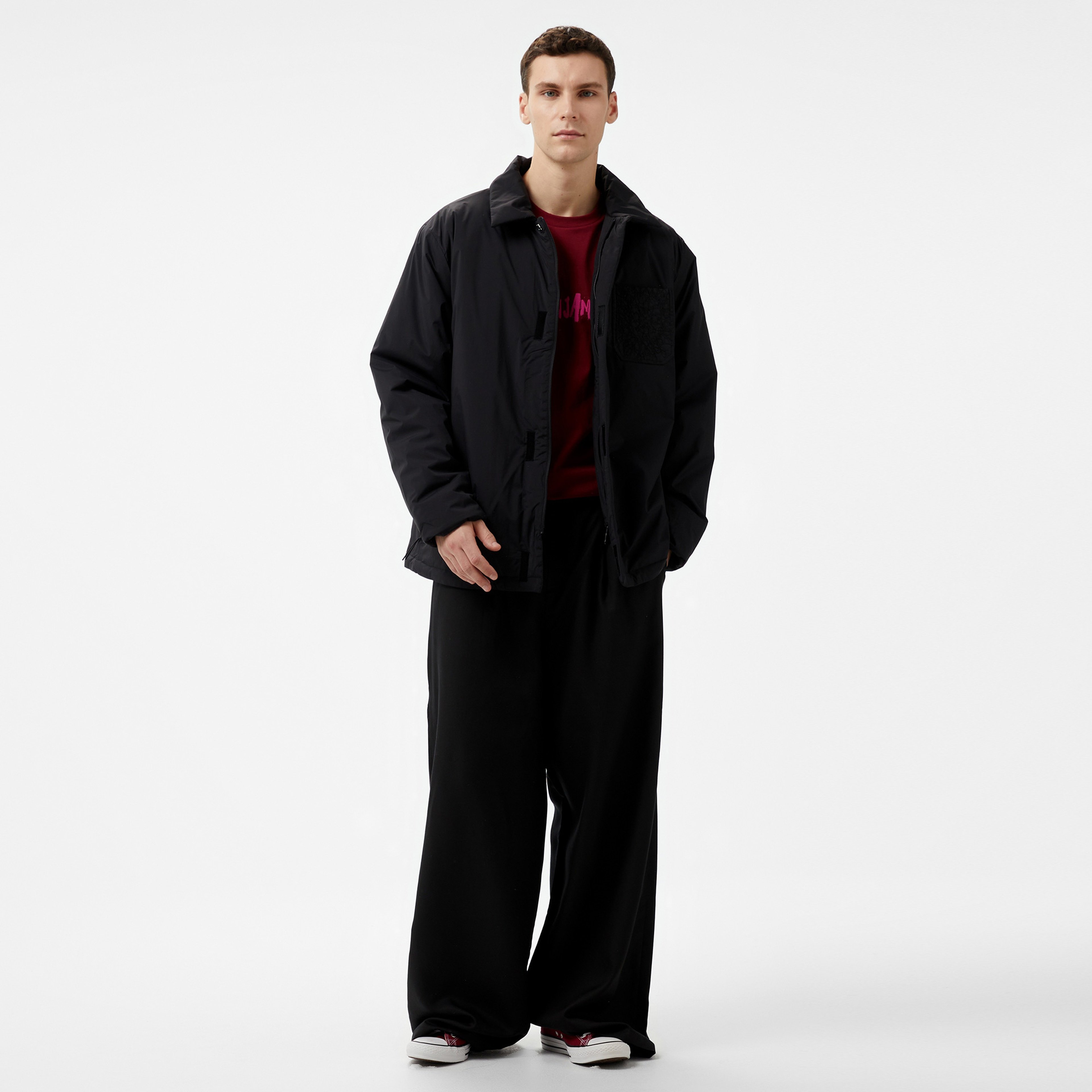Les Benjamins Puffer 408 Erkek Siyah Ceket