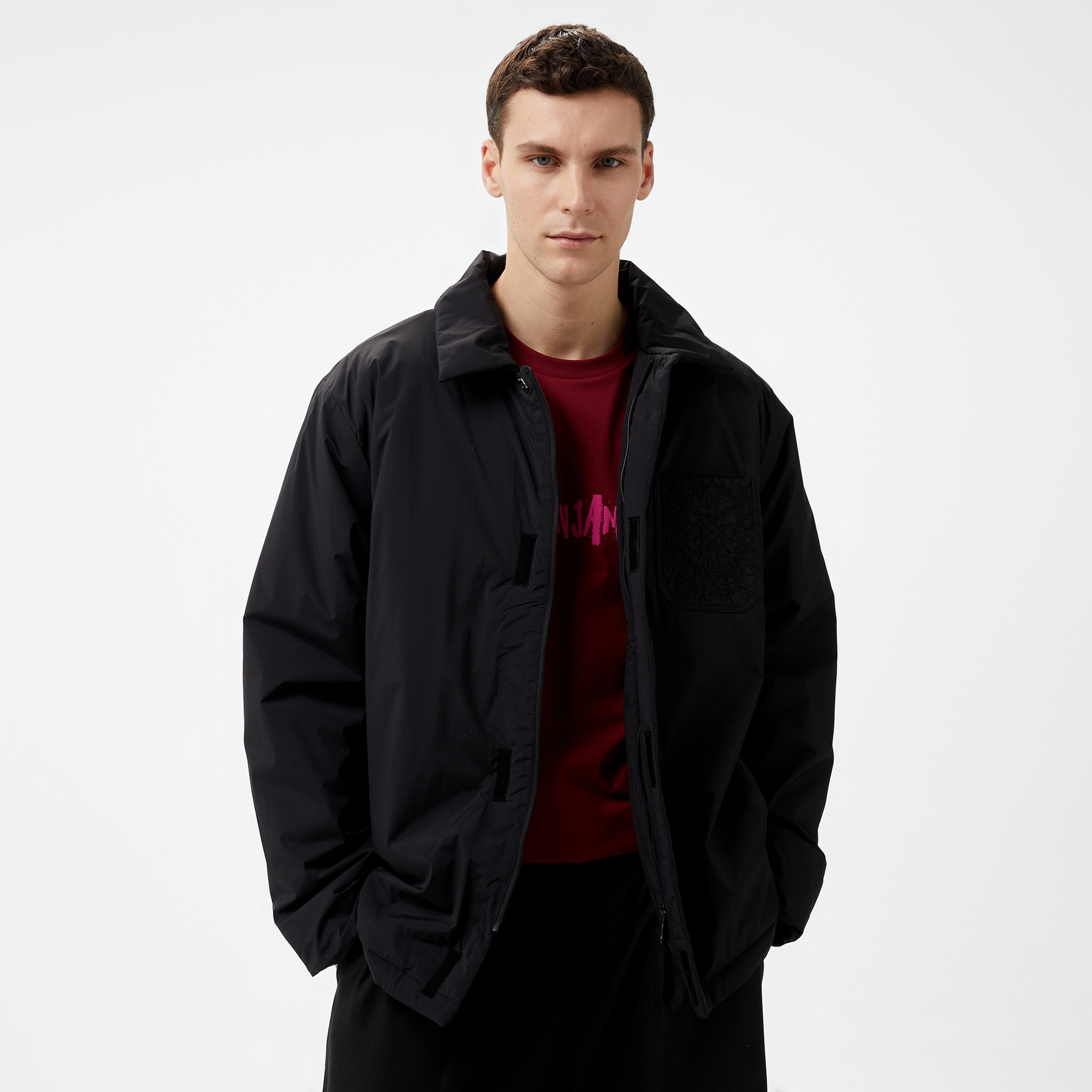 Les Benjamins Puffer 408 Erkek Siyah Ceket