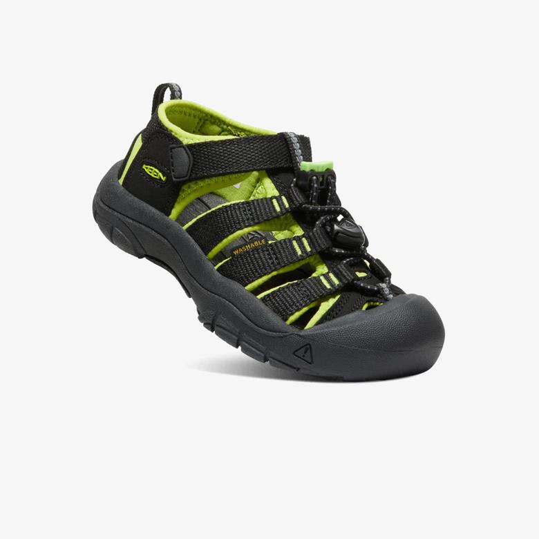 Keen Newport H2  Çocuk Siyah/Yeşil Sandalet