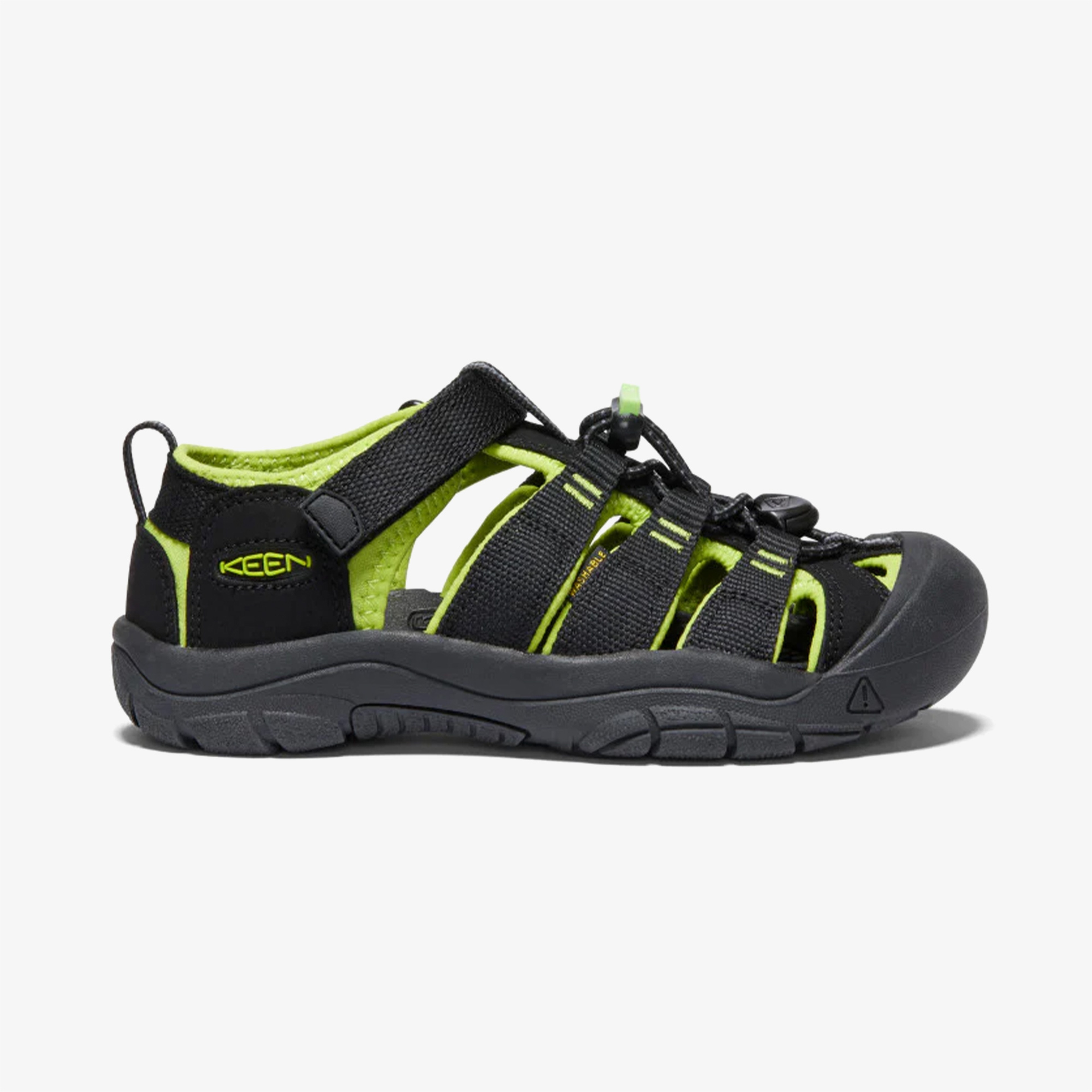 Keen Newport H2  Çocuk Siyah/Yeşil Sandalet