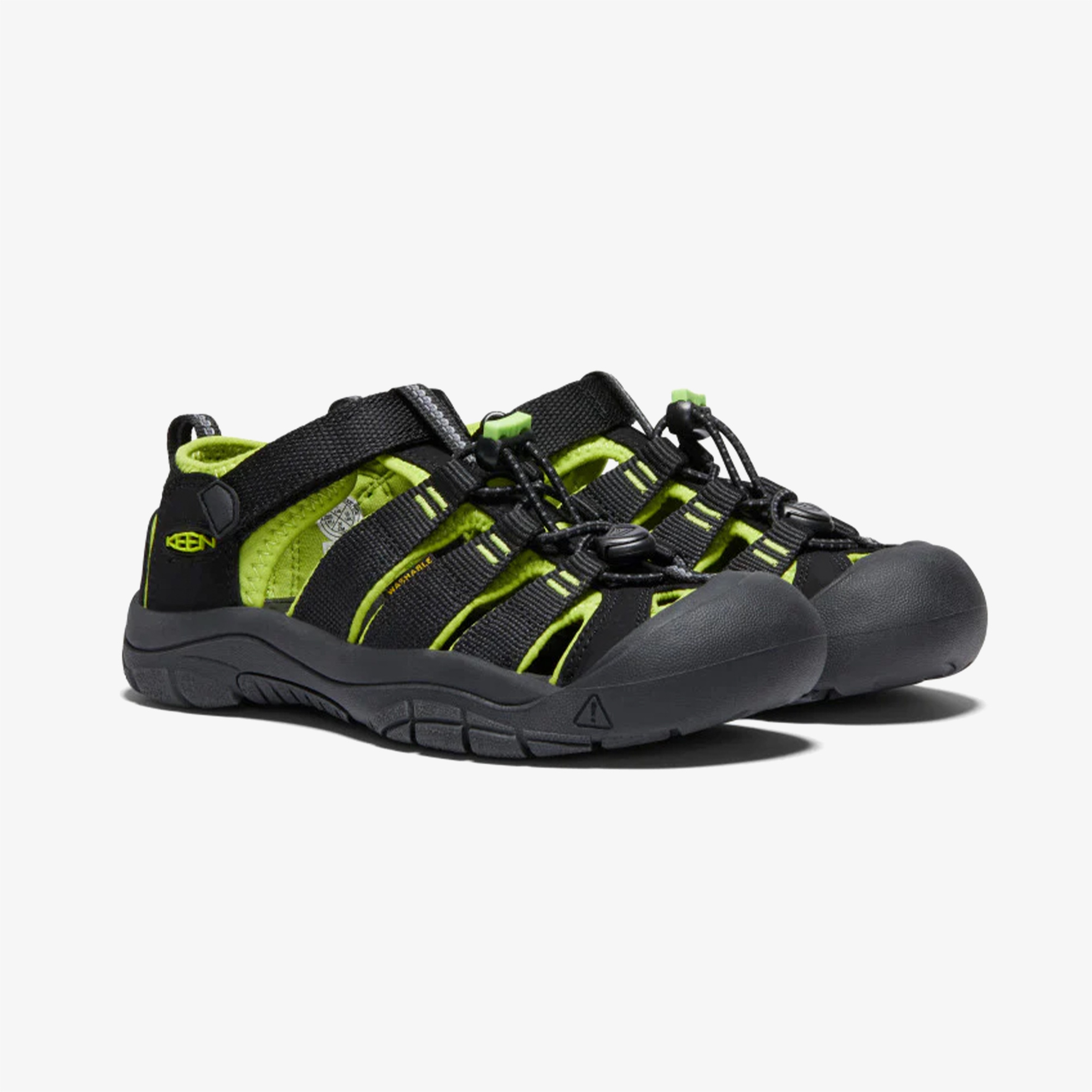Keen Newport H2  Çocuk Siyah/Yeşil Sandalet