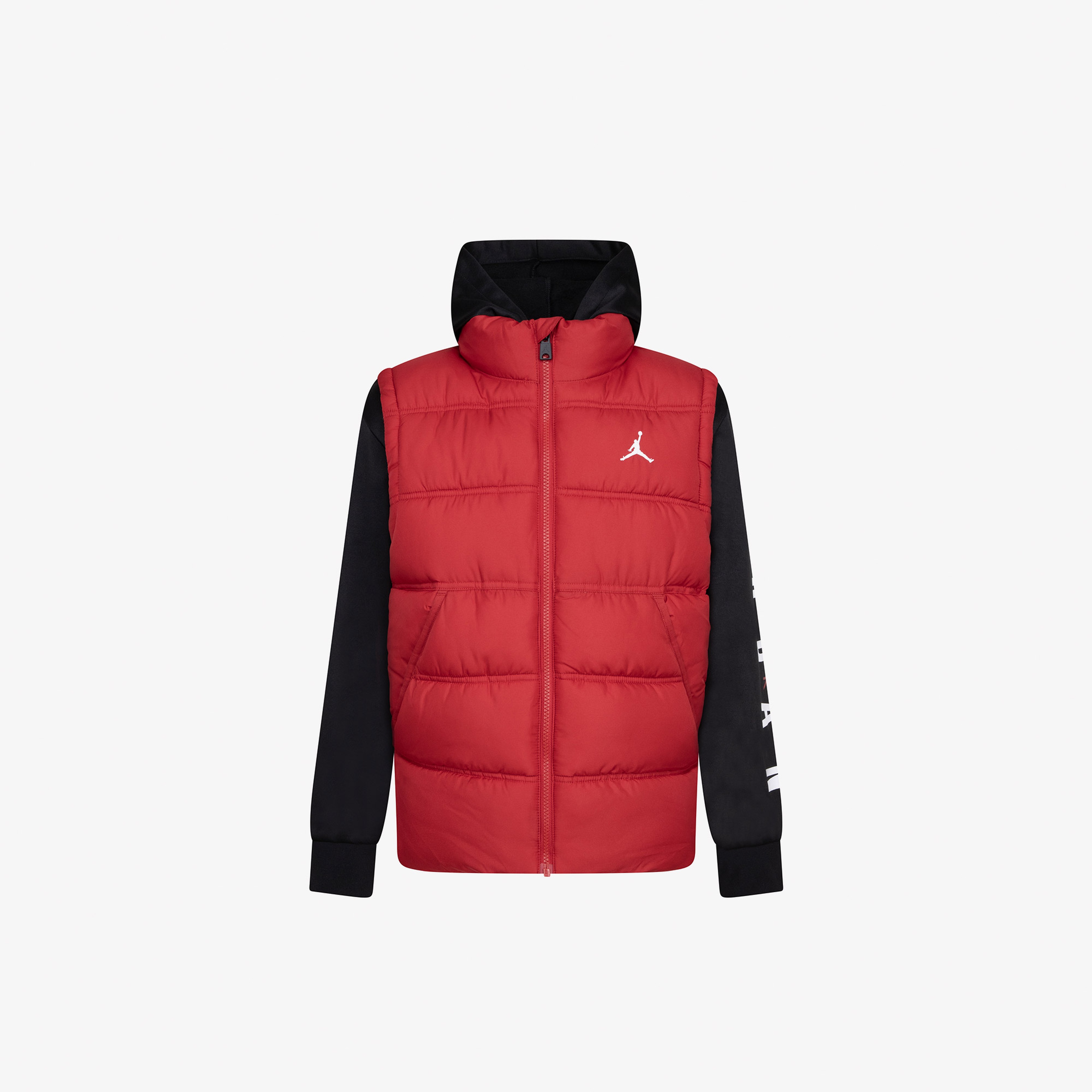 Jordan Jdb 2 Fer Çocuk Kırmızı/Siyah Kapüşonlu Mont