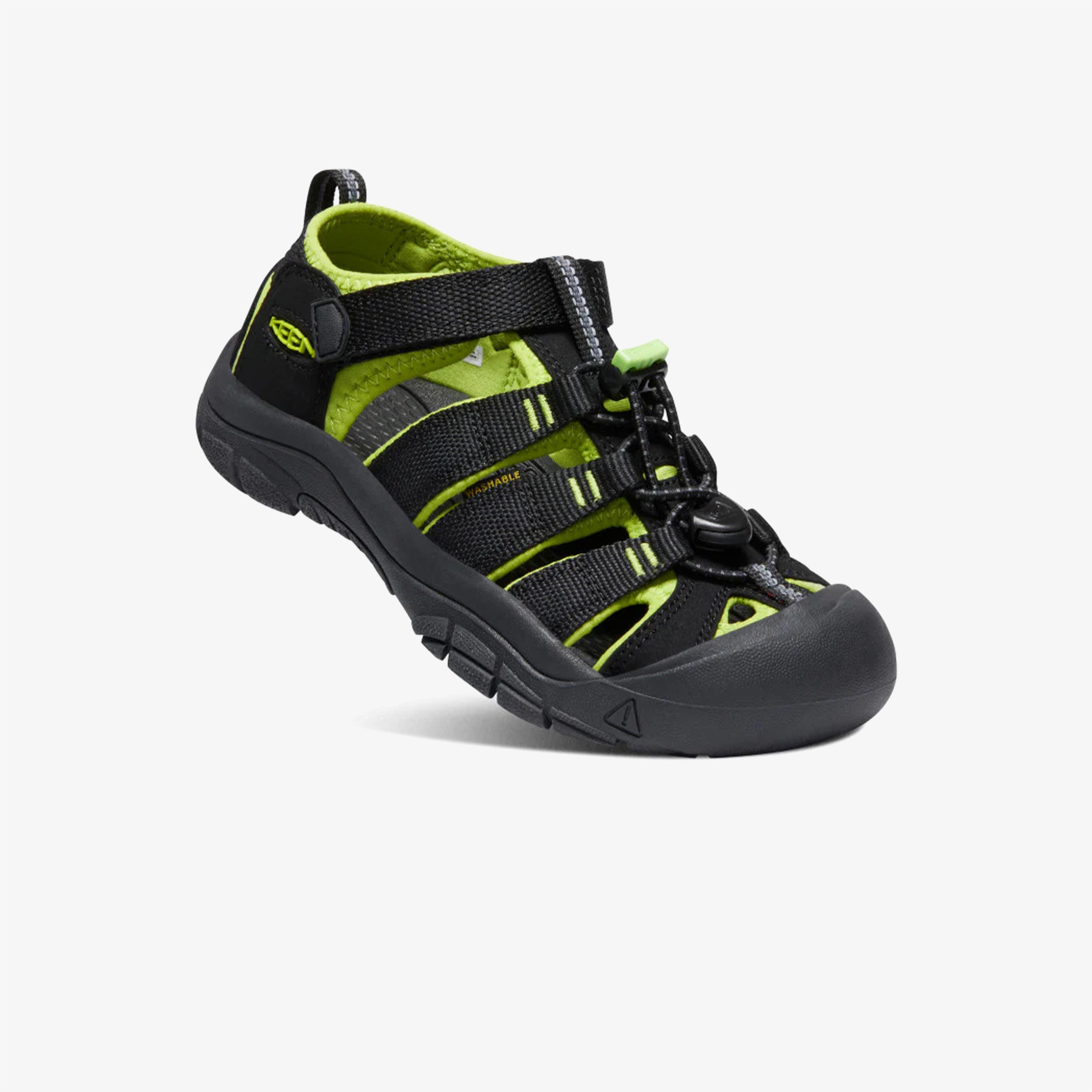 Keen Newport H2  Çocuk Siyah/Yeşil Sandalet