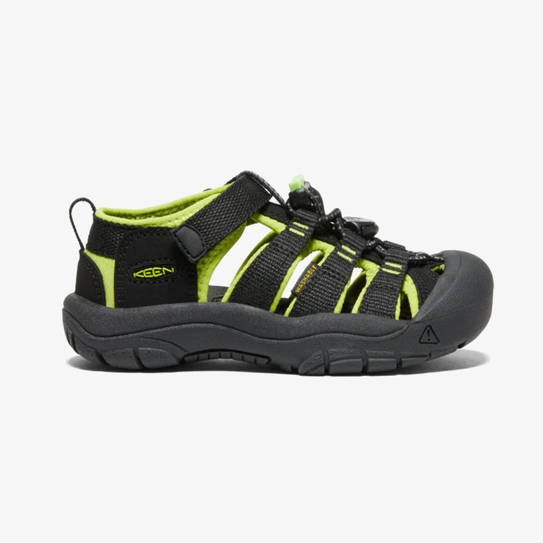 Keen Newport H2  Çocuk Siyah/Yeşil Sandalet