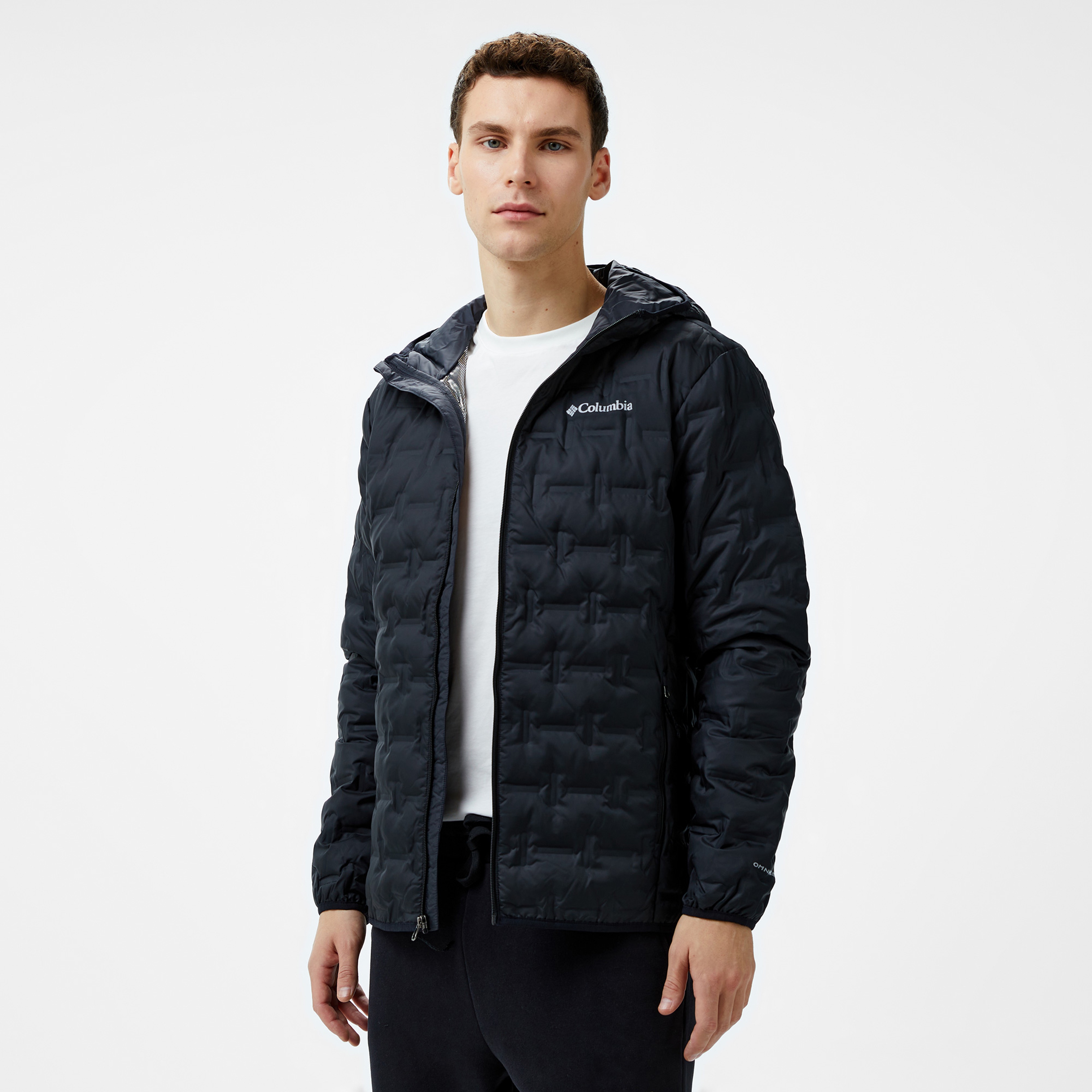 Columbia Delta Ridge Down Hooded Erkek Siyah Mont