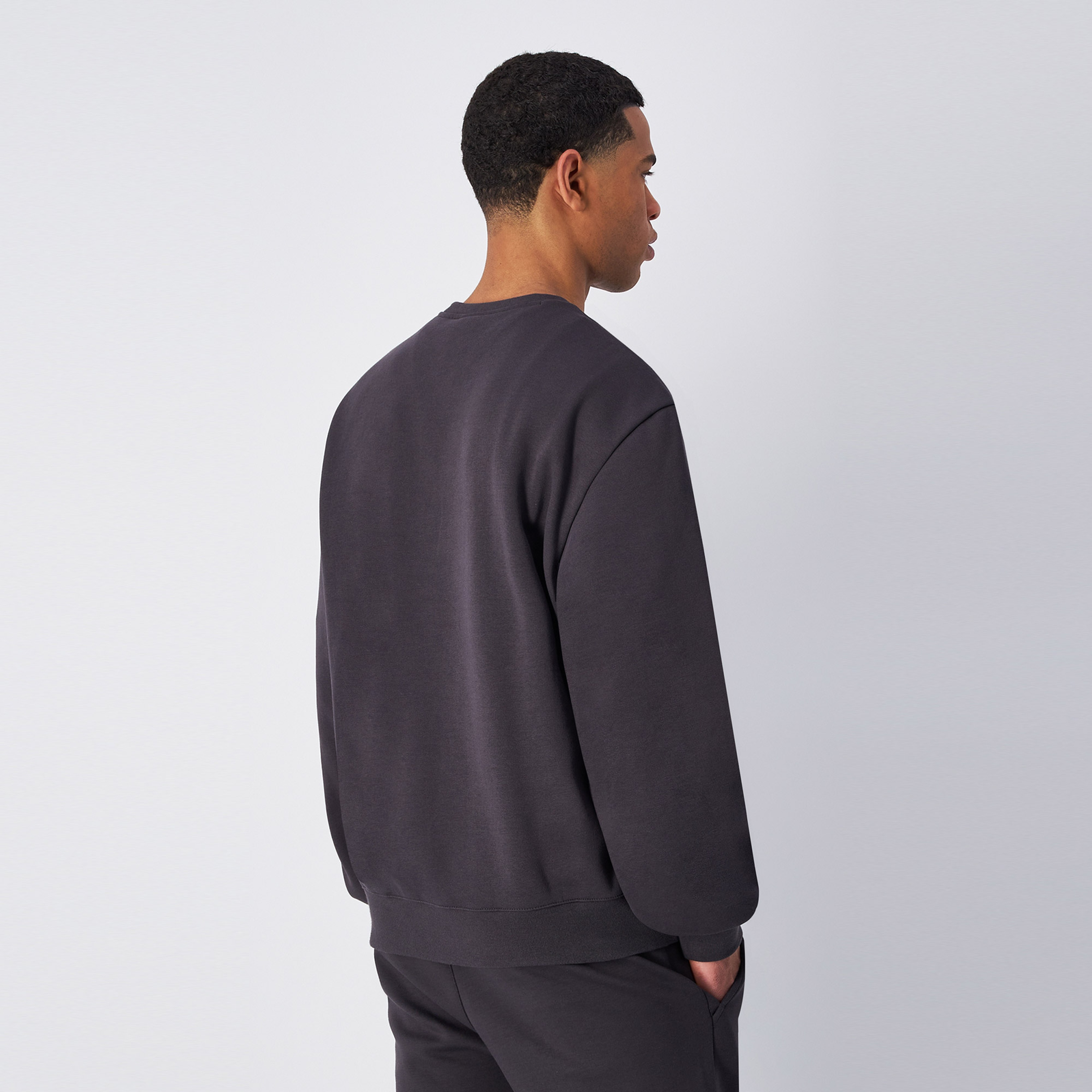 Champion Crewneck Erkek Gri Sweatshirt