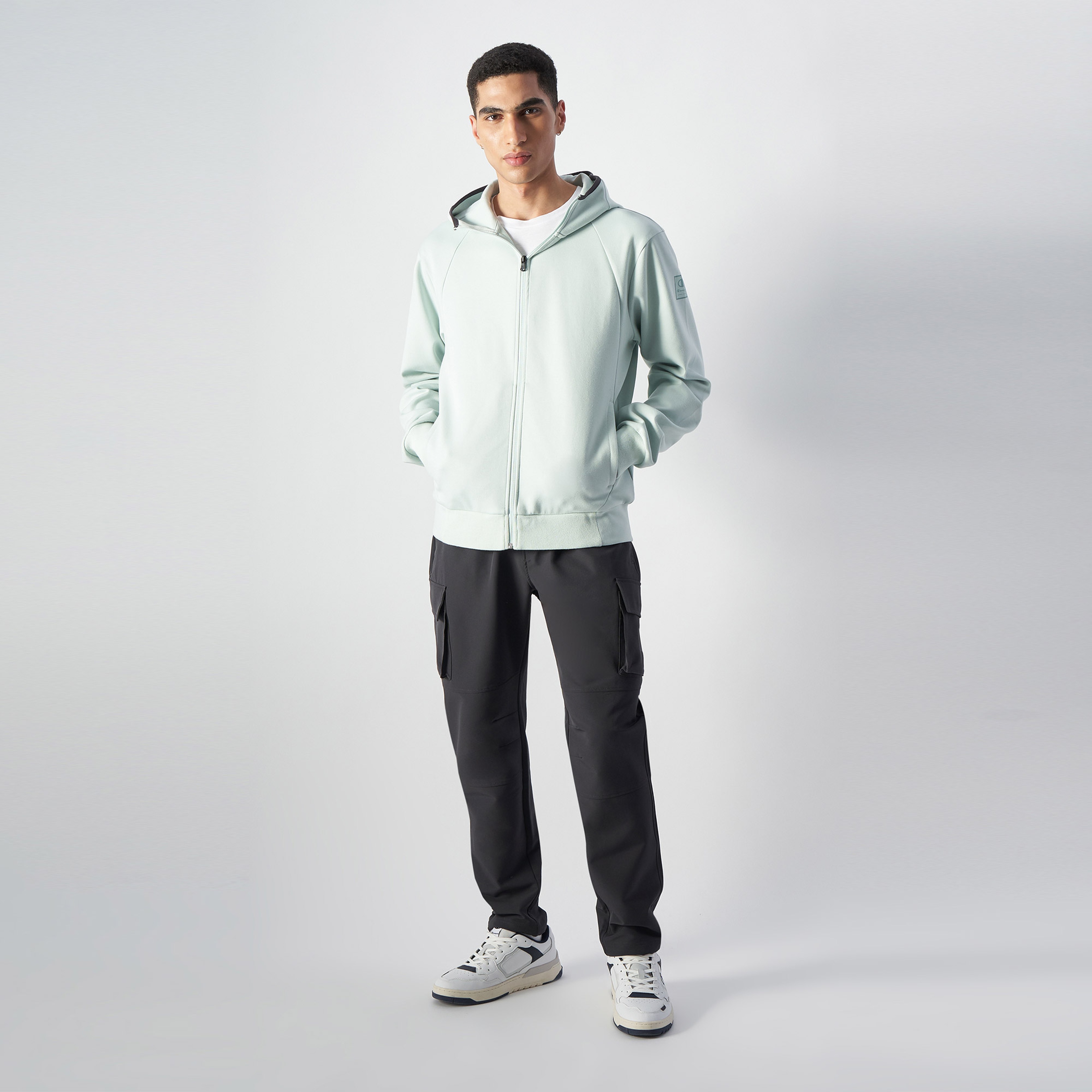 Champion Elastic Cuff Cargo Erkek Gri Pantolon