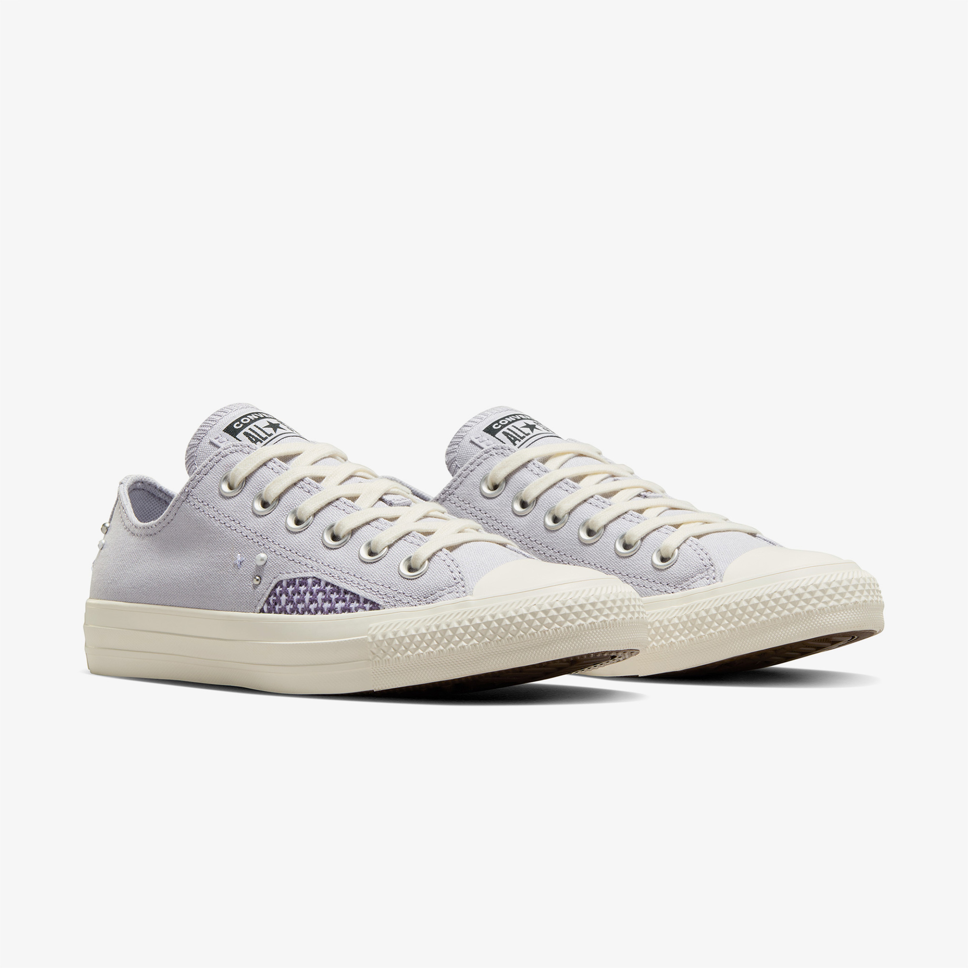 Converse Chuck Taylor All Star Pearls & Studs Low Top Ghost Town Unisex Mor Sneaker